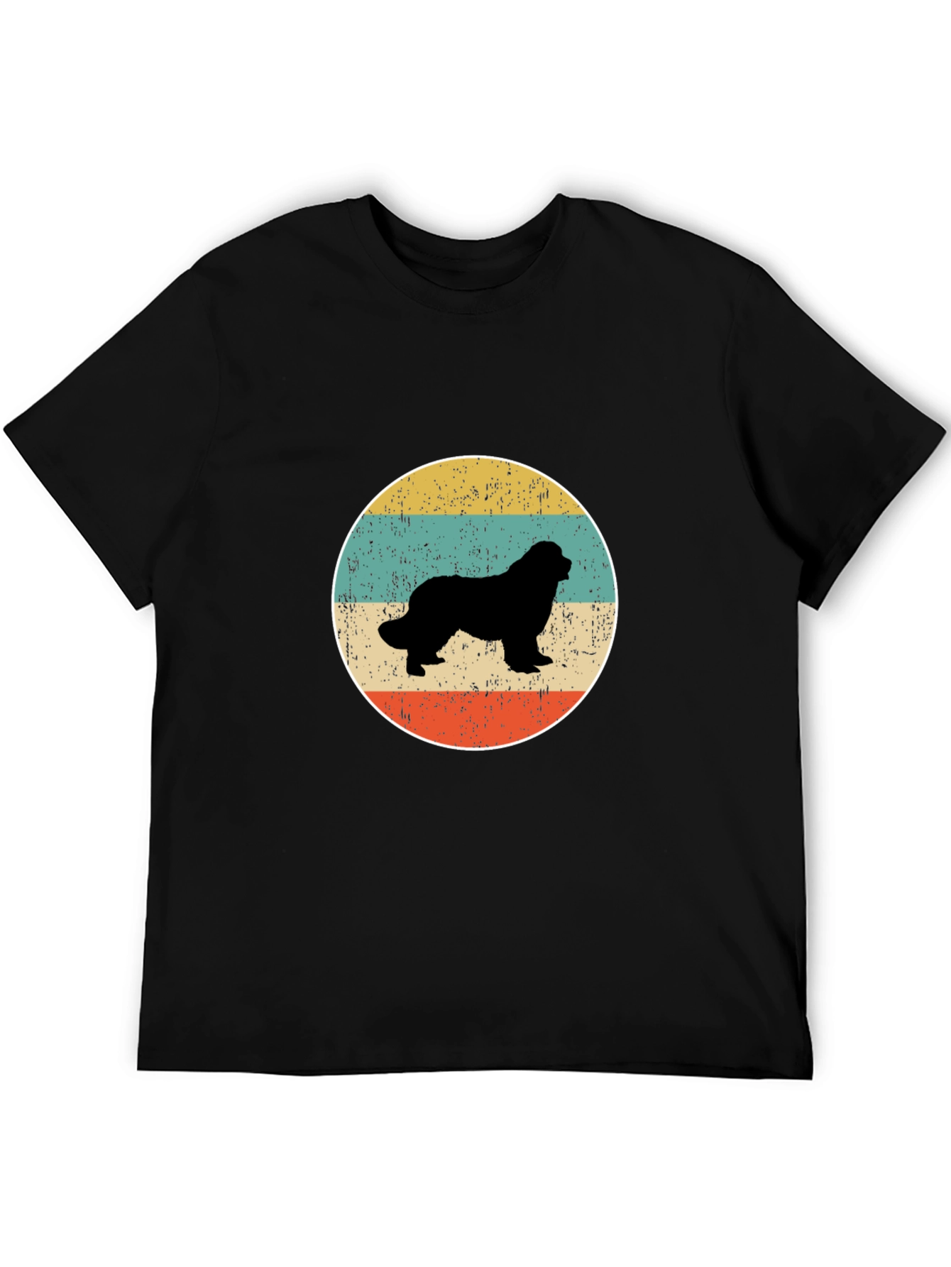 Retro Dog Silhouette Graphic Tee