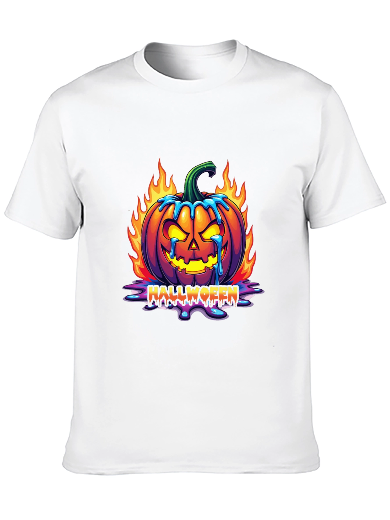 Halloween Pumpkin Graphic Tee - Spooky Fun!