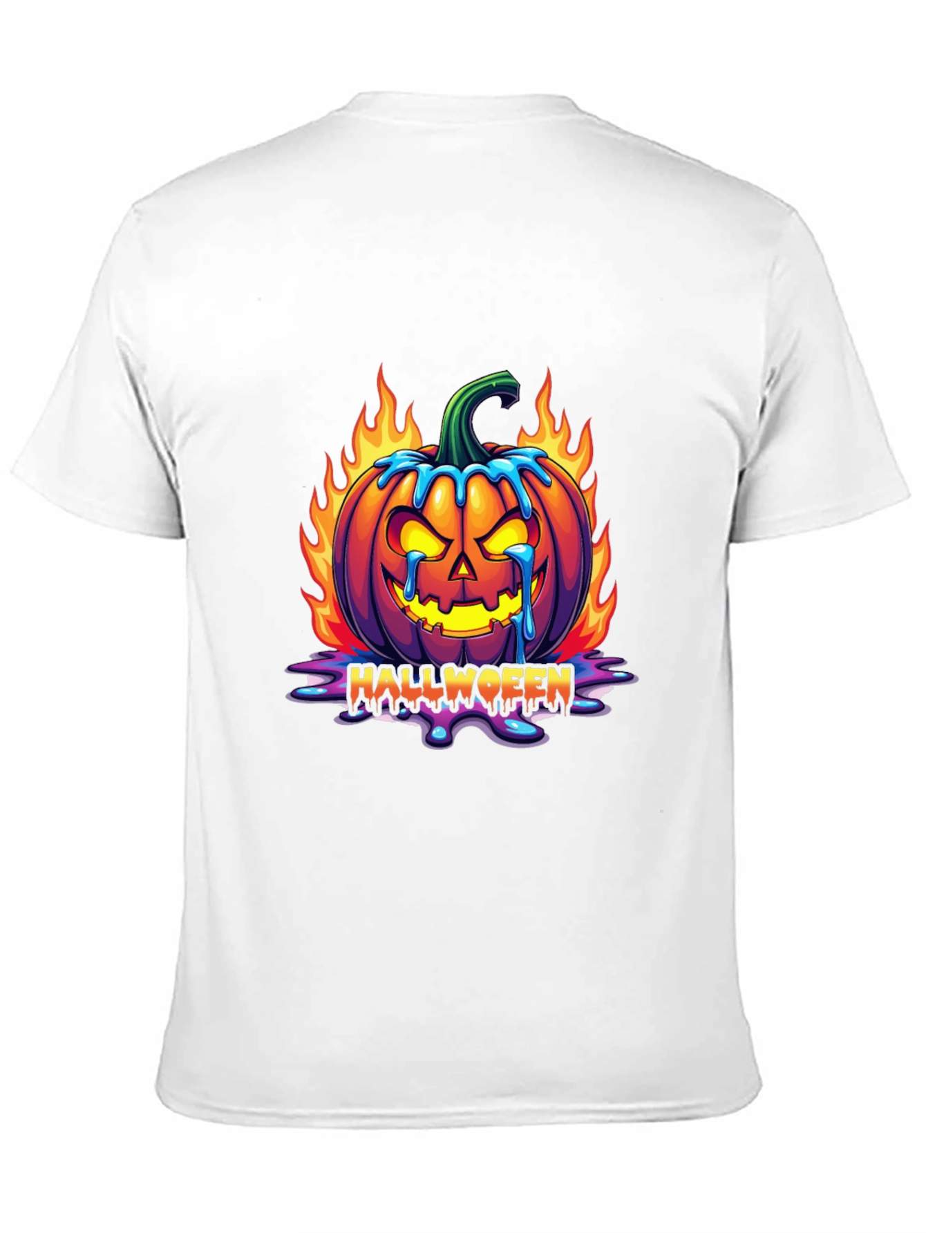Halloween Pumpkin Graphic Tee - Spooky Fun!