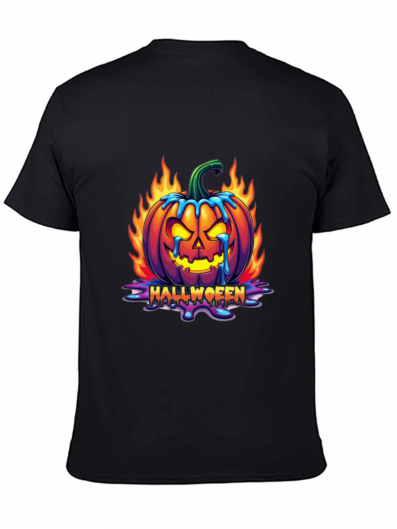 Halloween Pumpkin Graphic Tee - Spooky Fun!