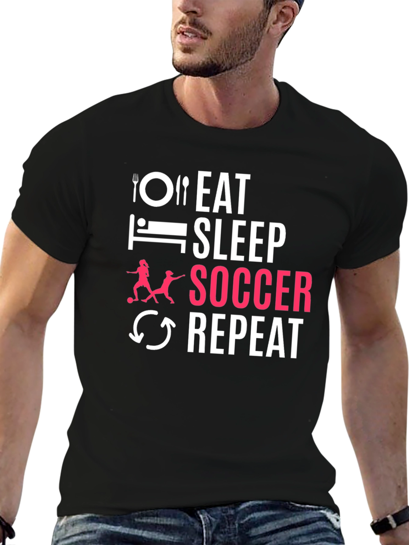 Eat Sleep Soccer Repeat T-Shirt