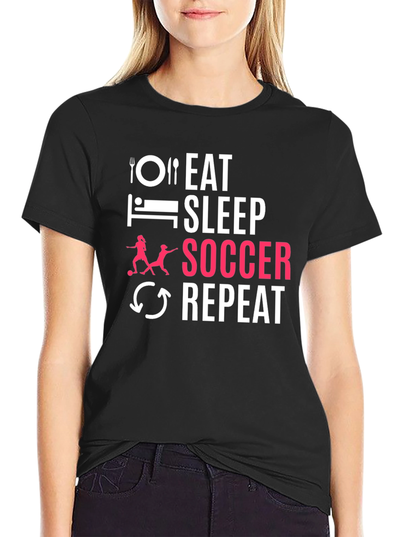 Eat Sleep Soccer Repeat T-Shirt