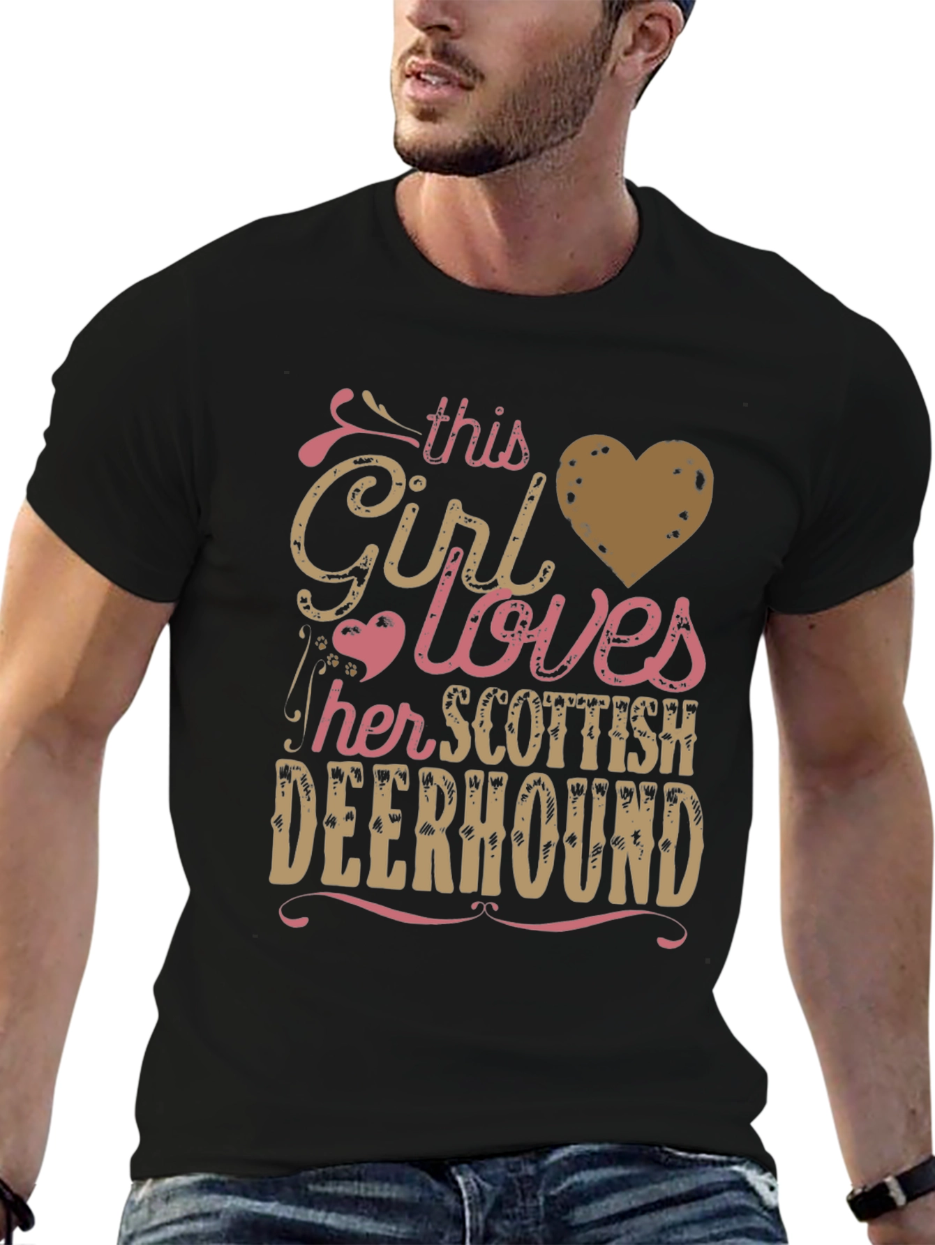 Girl Loves Scottish Deerhound T-Shirt