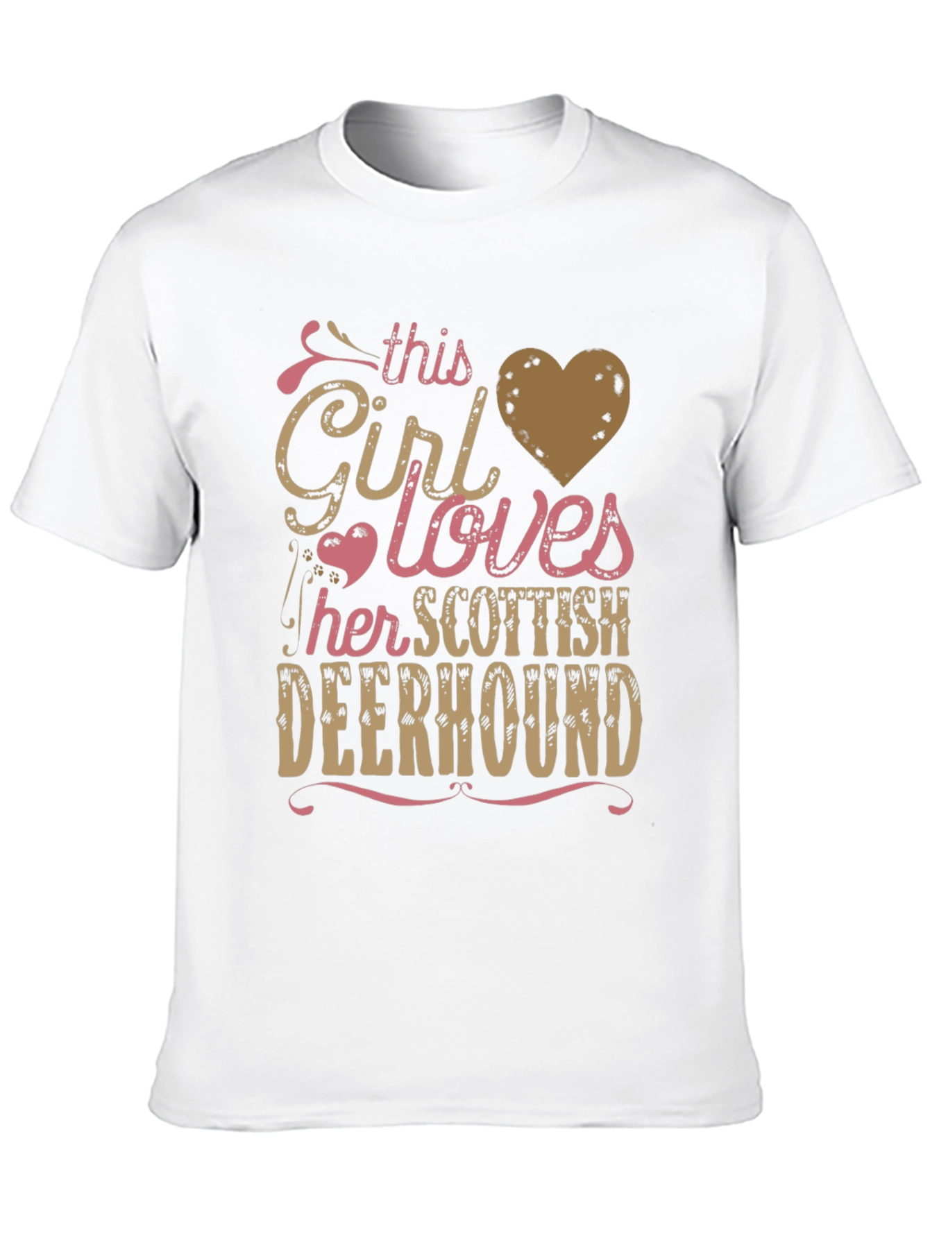 Girl Loves Scottish Deerhound T-Shirt