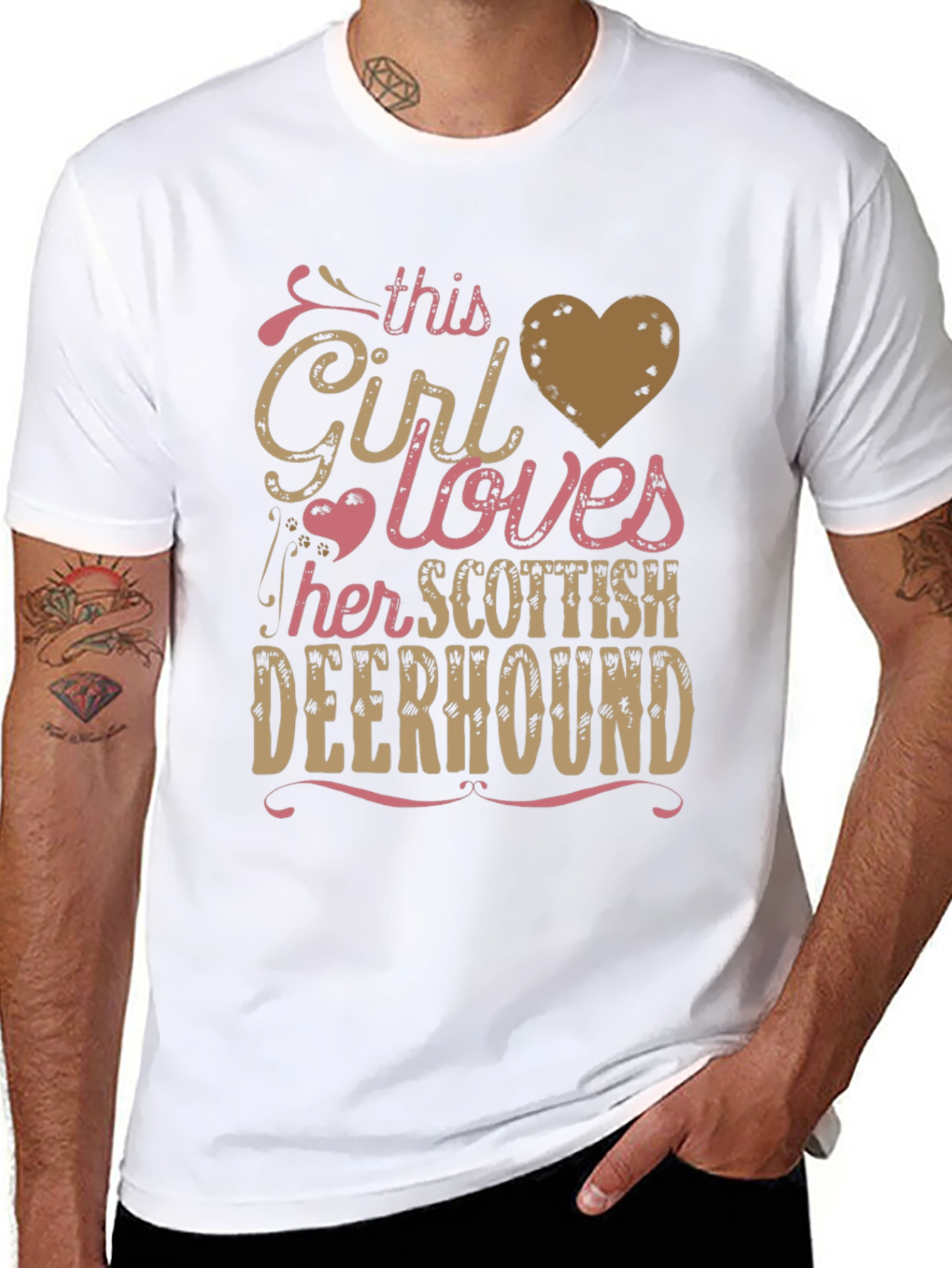 Girl Loves Scottish Deerhound T-Shirt