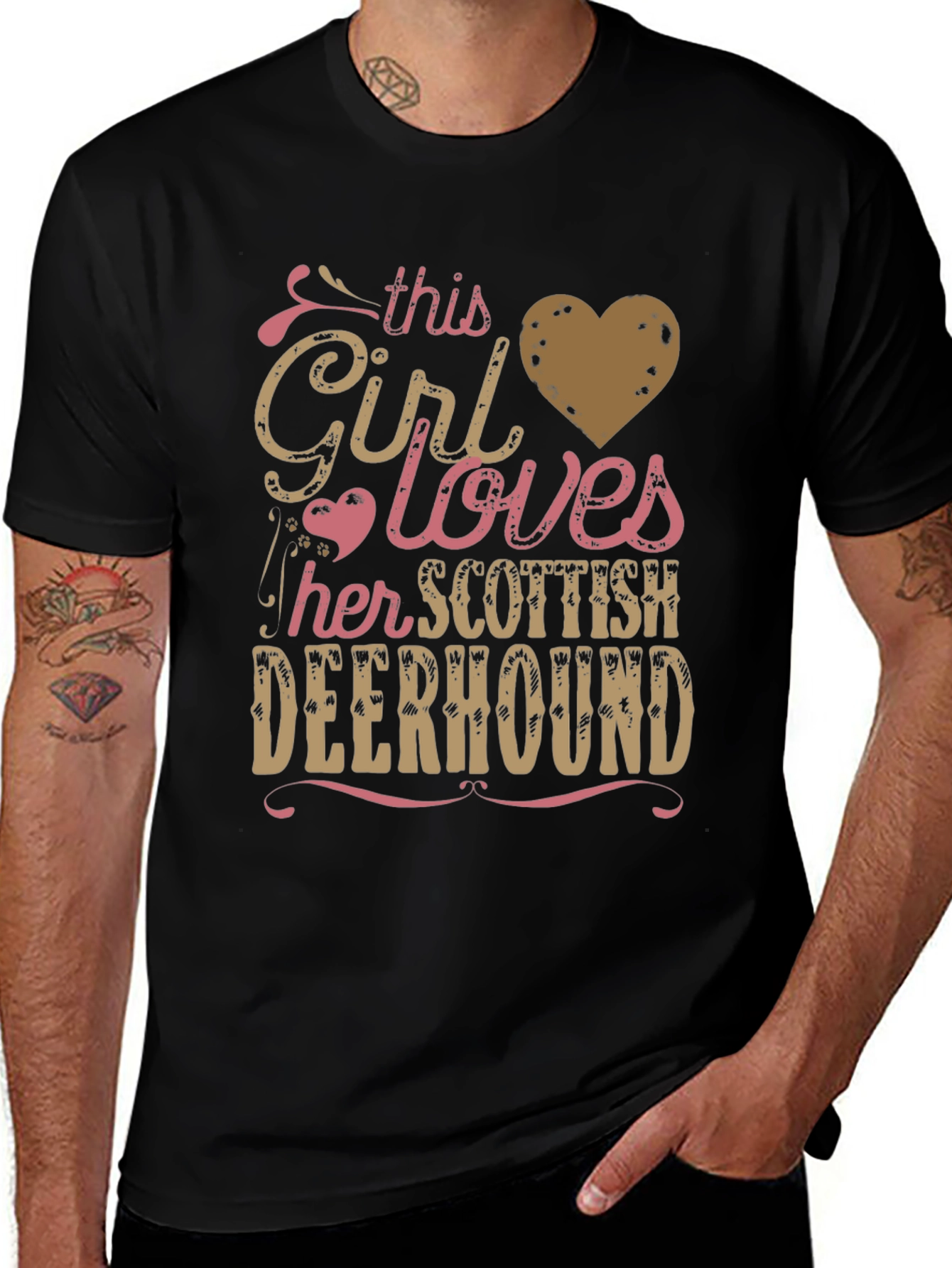 Girl Loves Scottish Deerhound T-Shirt