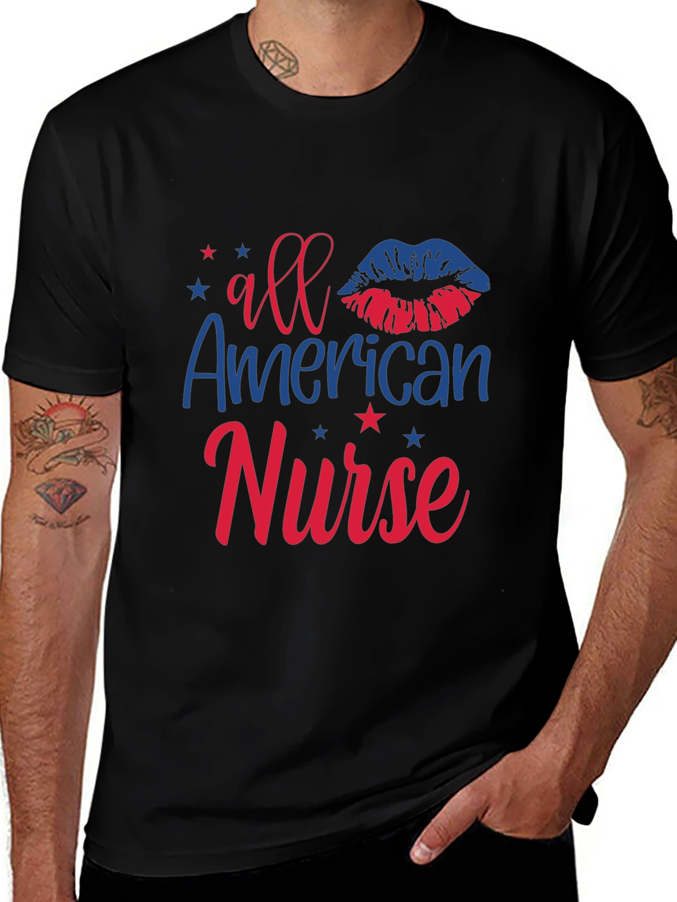 All American Nurse Patriotic T-Shirt