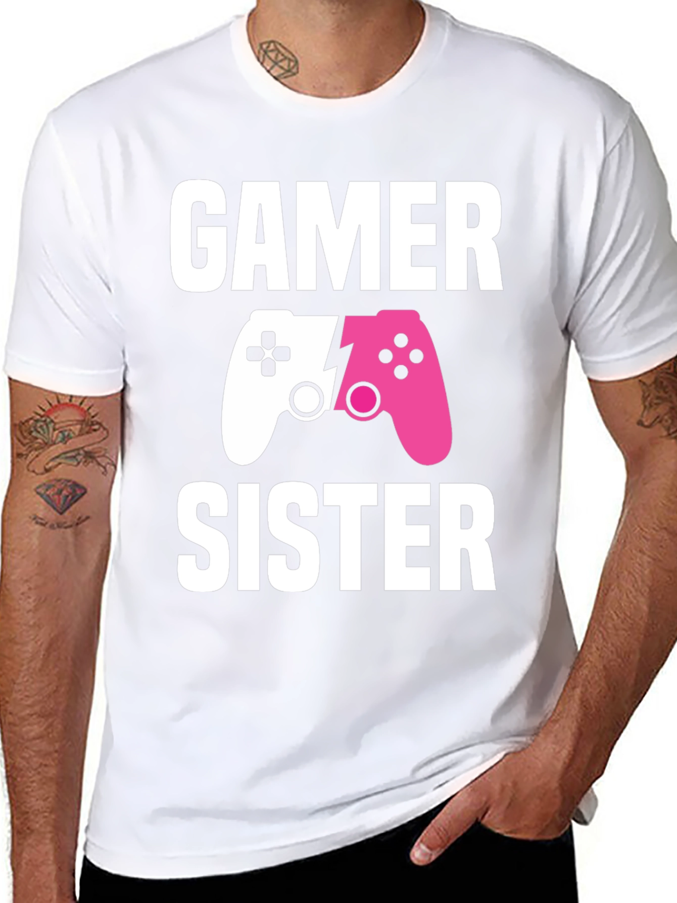 Gamer Sister T-Shirt | Matching Game Controller Tee