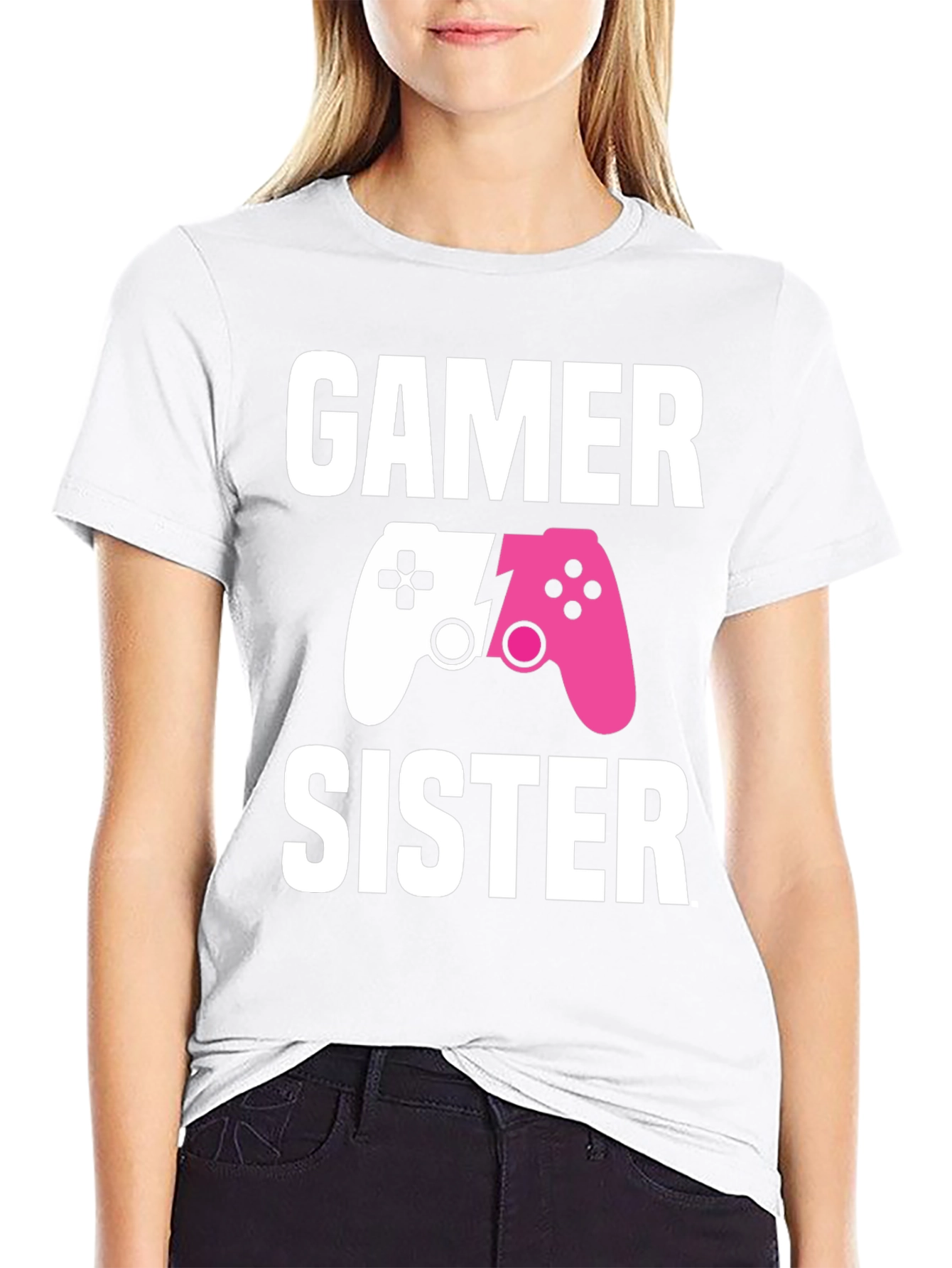 Gamer Sister T-Shirt | Matching Game Controller Tee