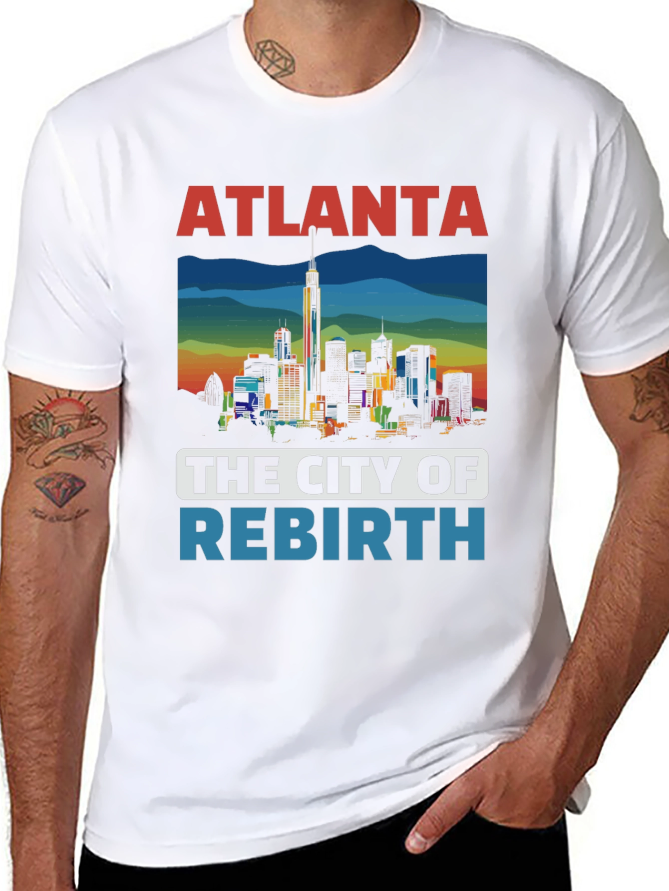 Atlanta City of Rebirth Graphic T-Shirt