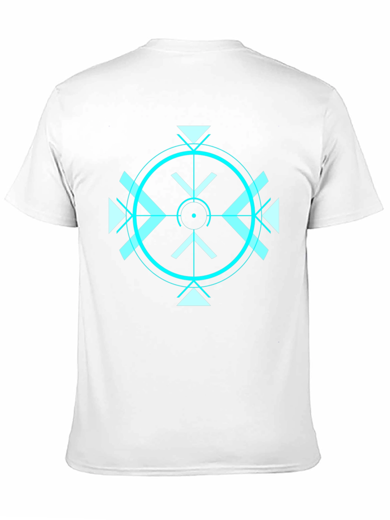 Geometric Target Graphic Tee - Black