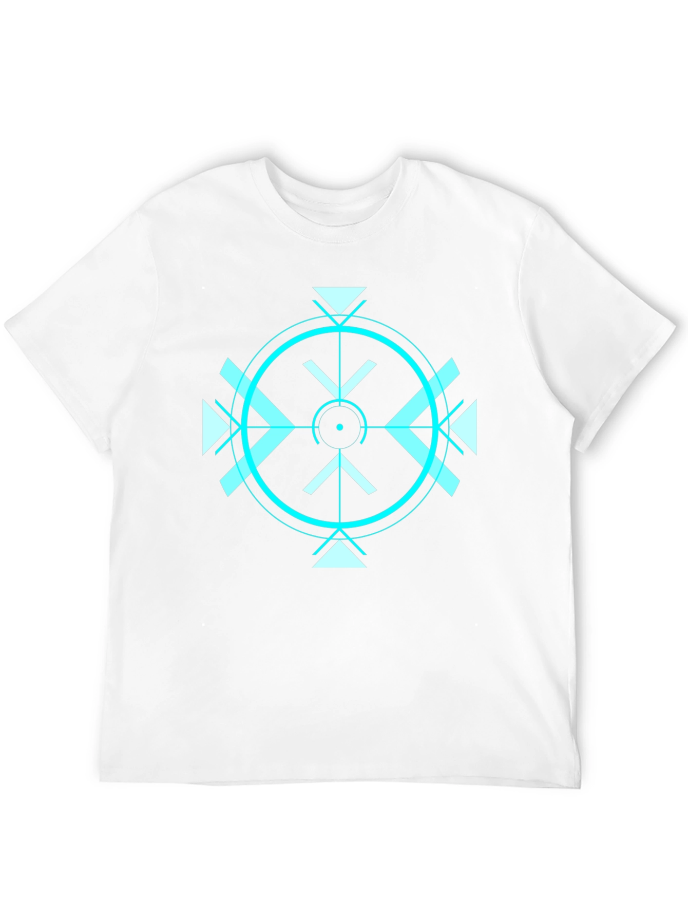 Geometric Target Graphic Tee - Black