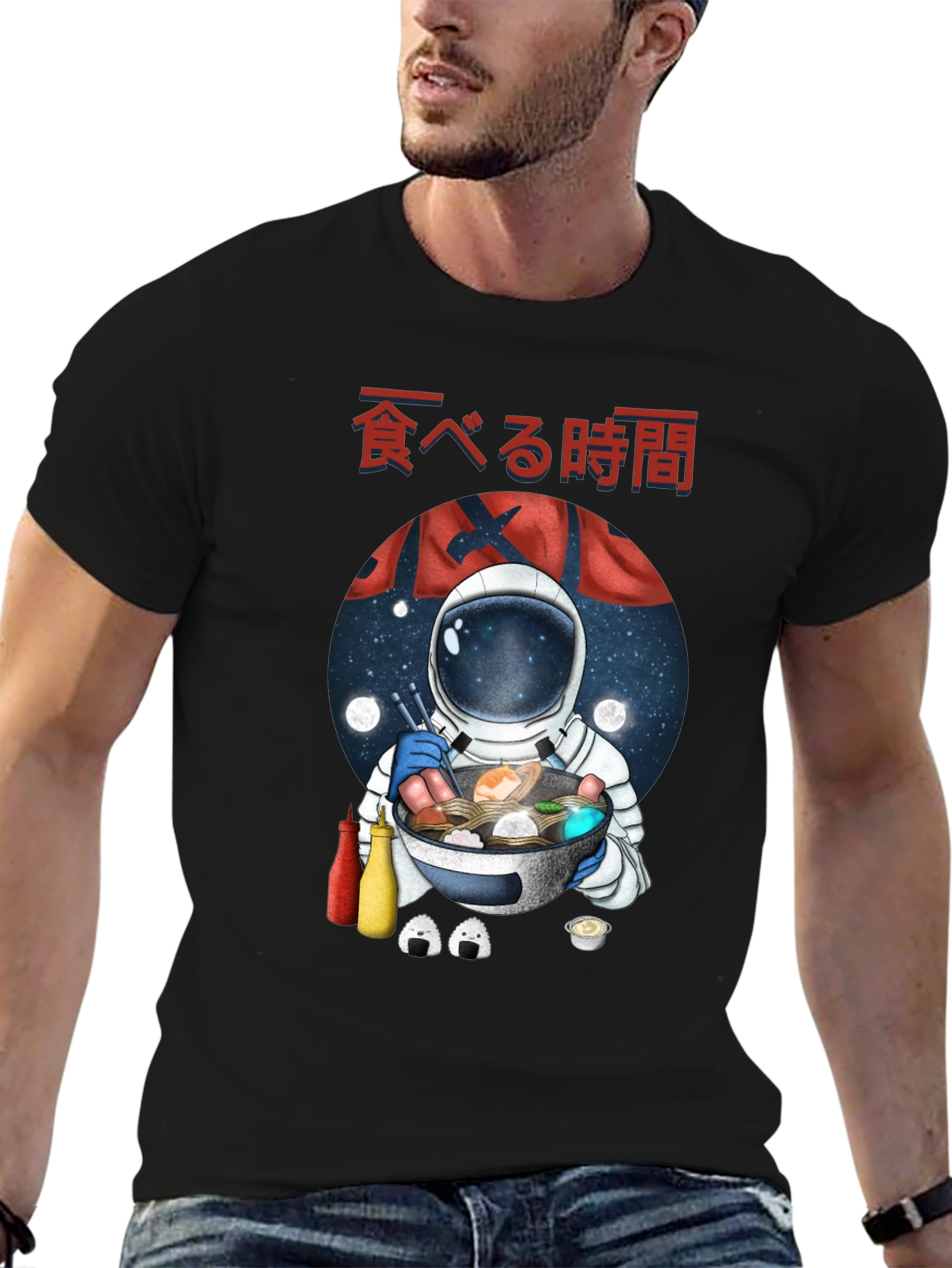 Astronaut Ramen Graphic Tee - Time to Eat!