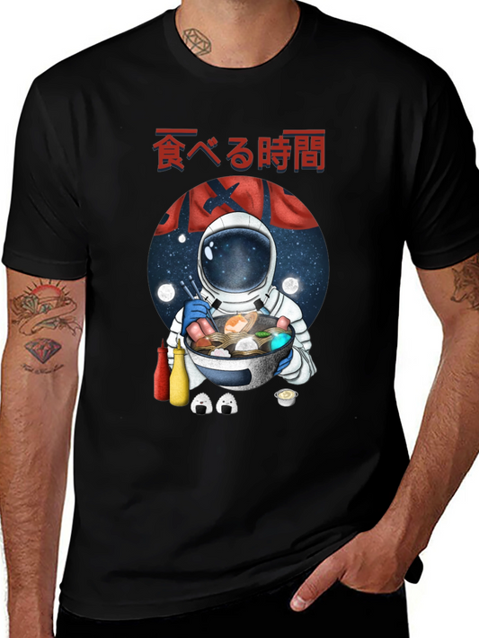 Astronaut Ramen Graphic Tee - Time to Eat!