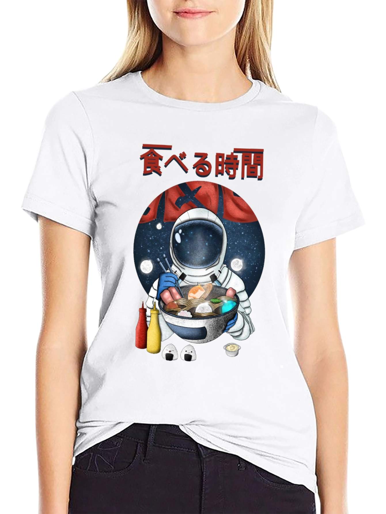 Astronaut Ramen Graphic Tee - Time to Eat!