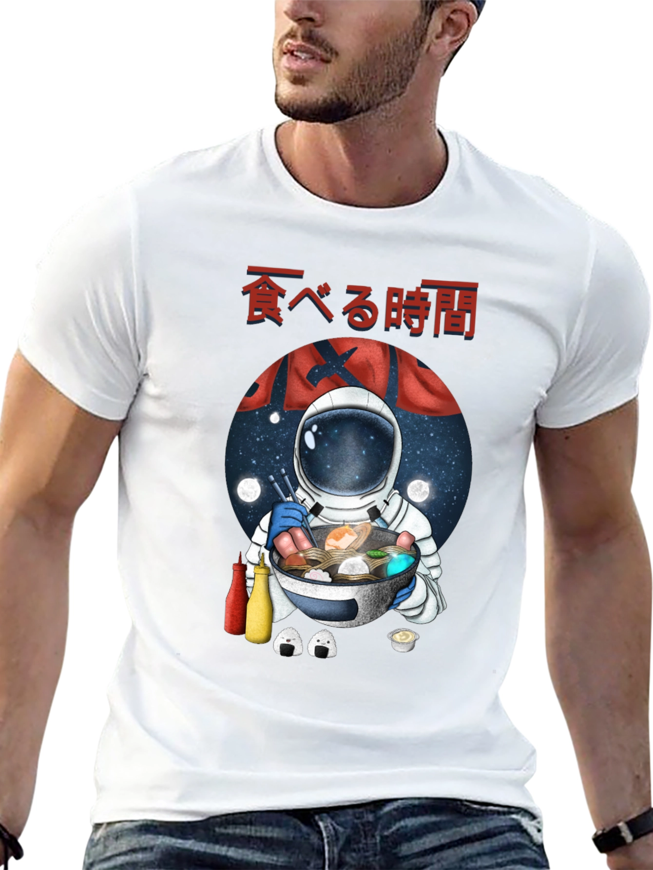 Astronaut Ramen Graphic Tee - Time to Eat!