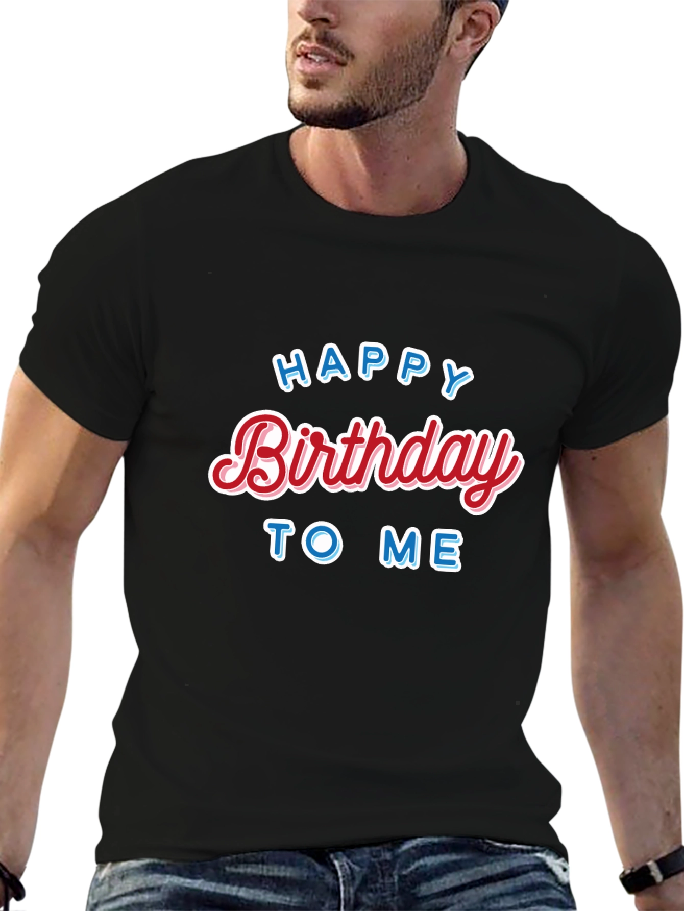 Happy Birthday to Me Black T-Shirt