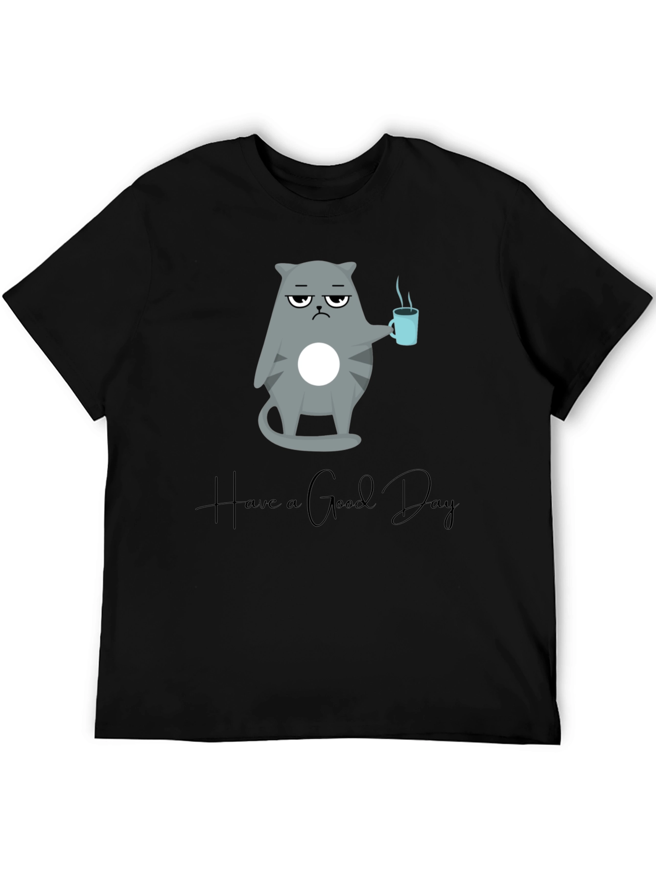 Grumpy Cat Coffee T-Shirt - Have a Good Day