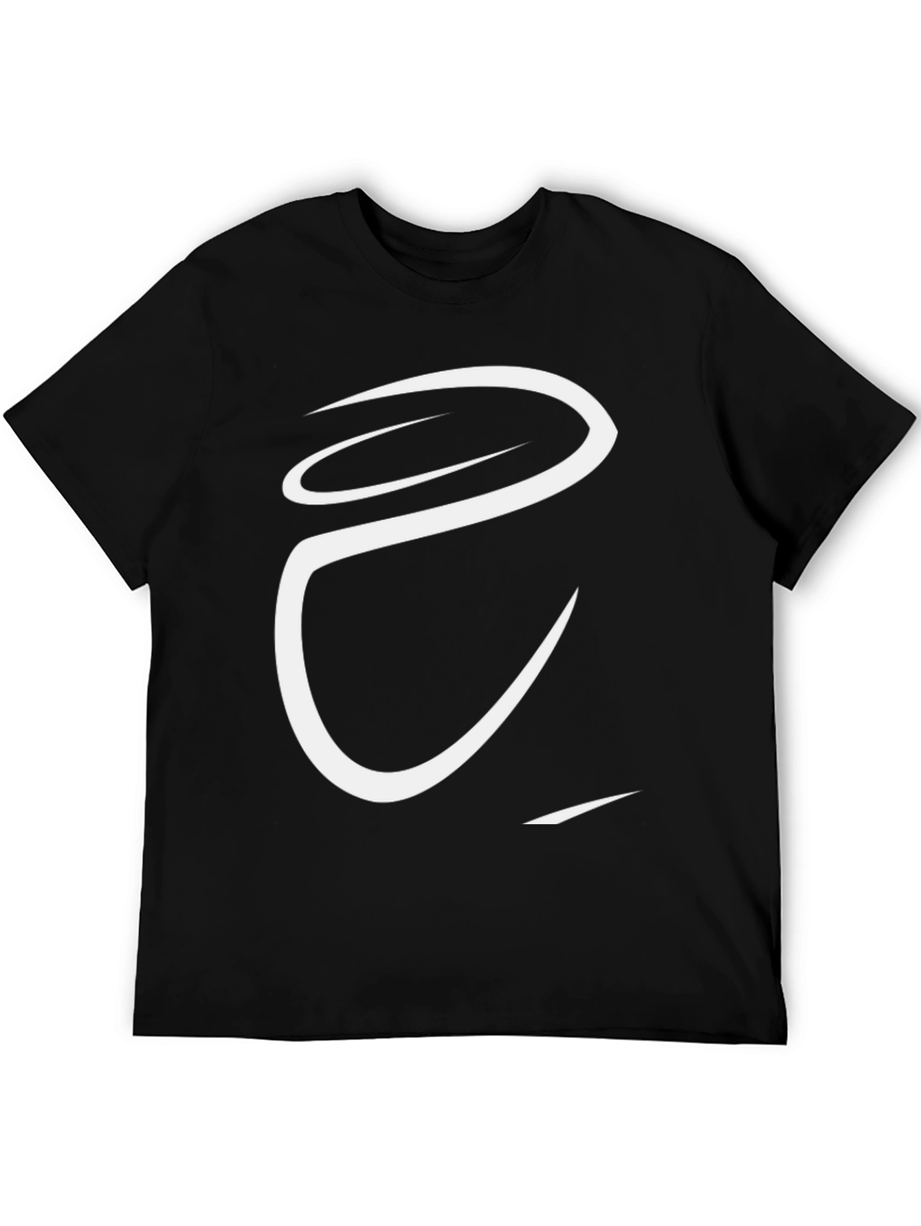 Abstract Graphic Tee - Black