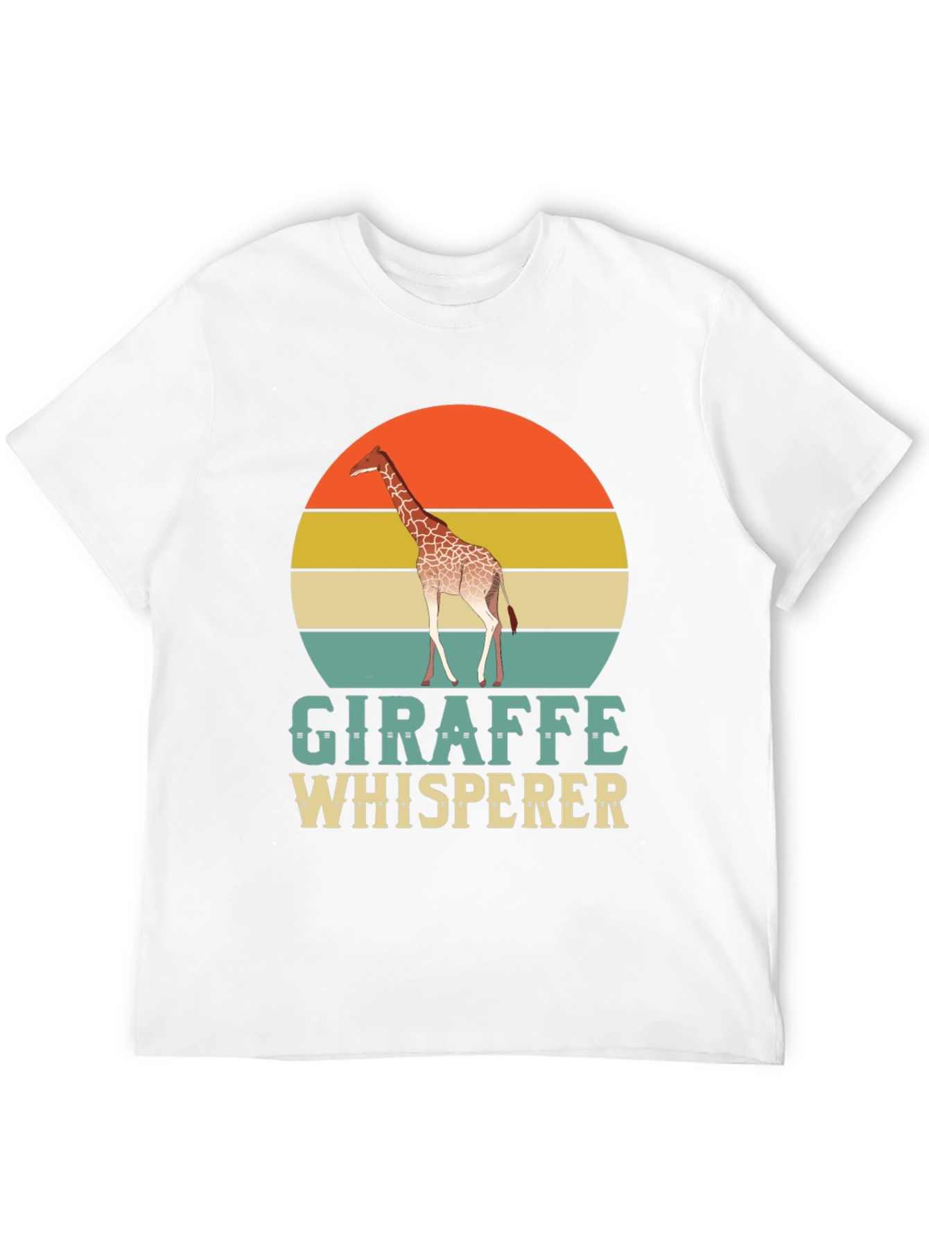 Giraffe Whisperer T-Shirt - Retro Style Animal Lover Tee