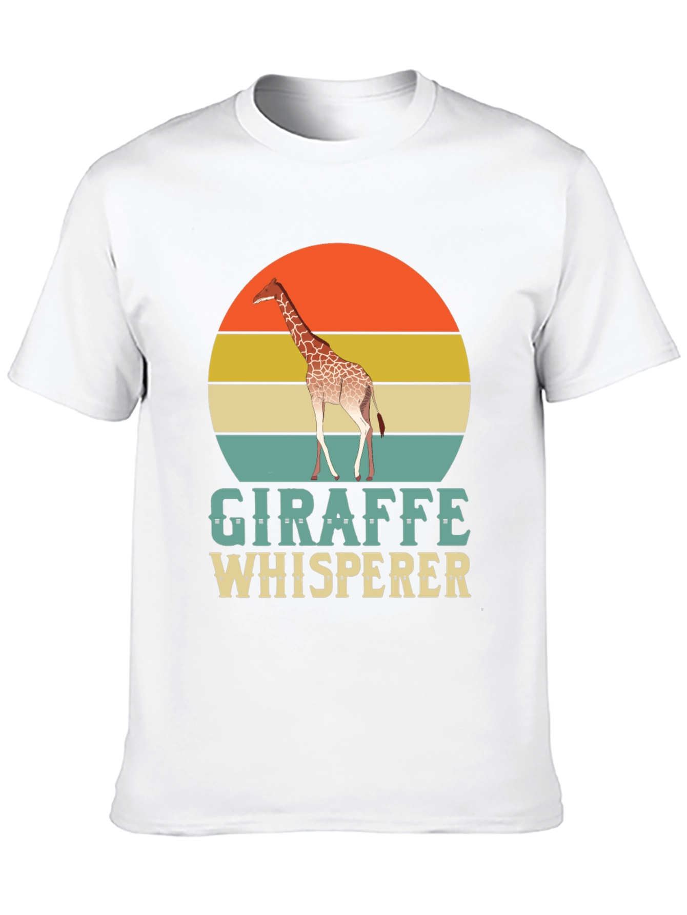Giraffe Whisperer T-Shirt - Retro Style Animal Lover Tee