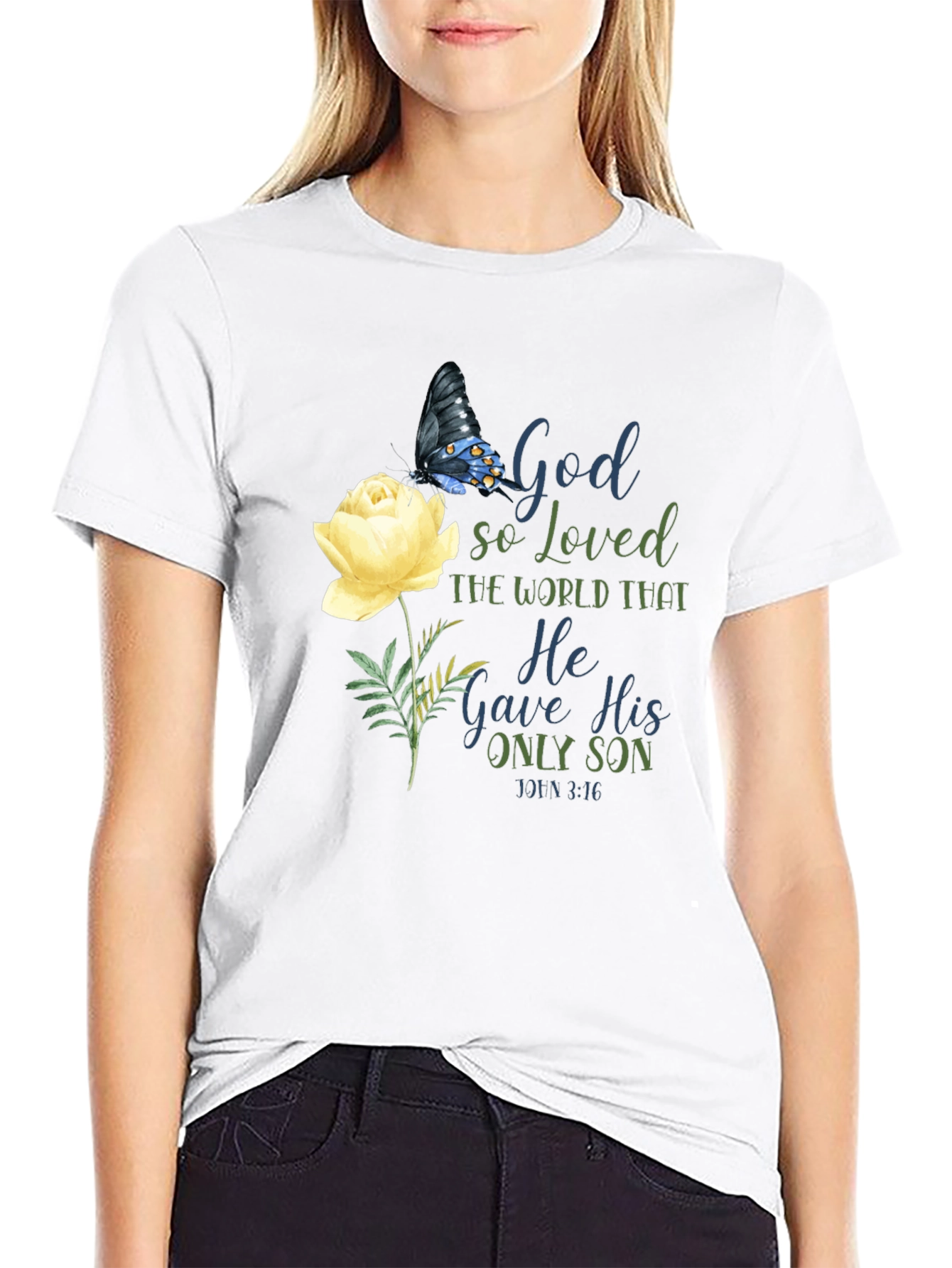 God So Loved the World Black T-Shirt