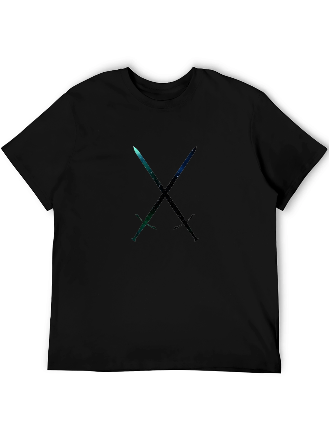 Galaxy Sword Crossed T-Shirt - Sci-Fi Style