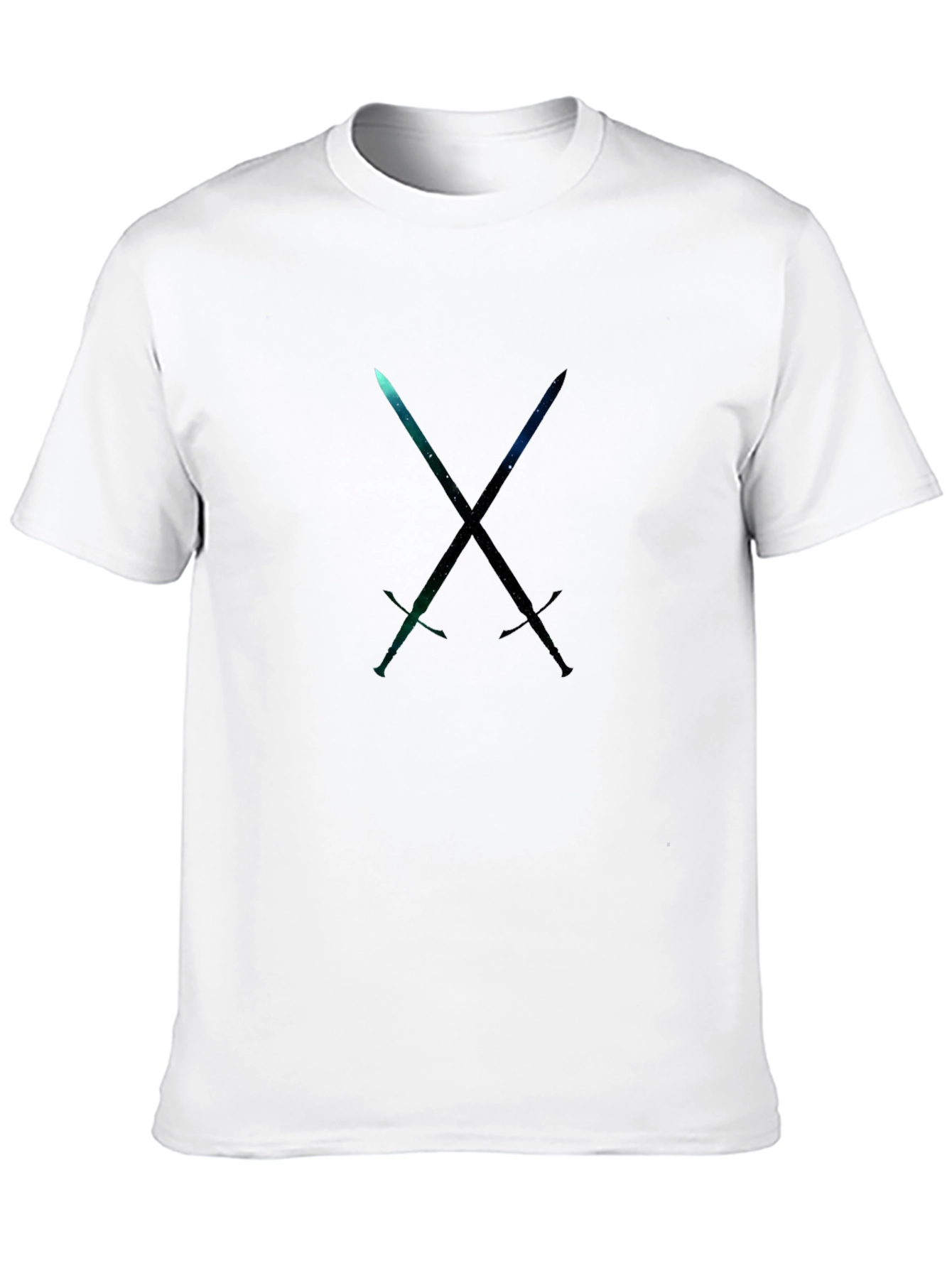 Galaxy Sword Crossed T-Shirt - Sci-Fi Style