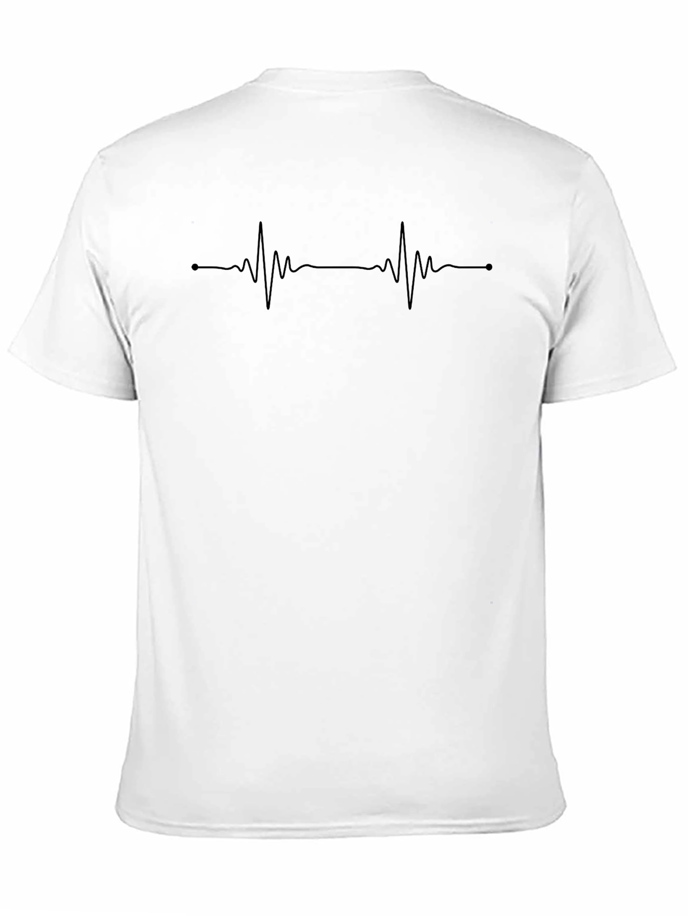 Heartbeat Graphic Tee - Classic Black Crew Neck
