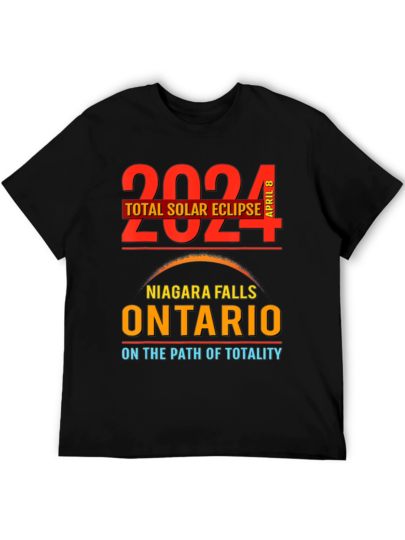 2024 Total Solar Eclipse T-Shirt Niagara Falls Ontario