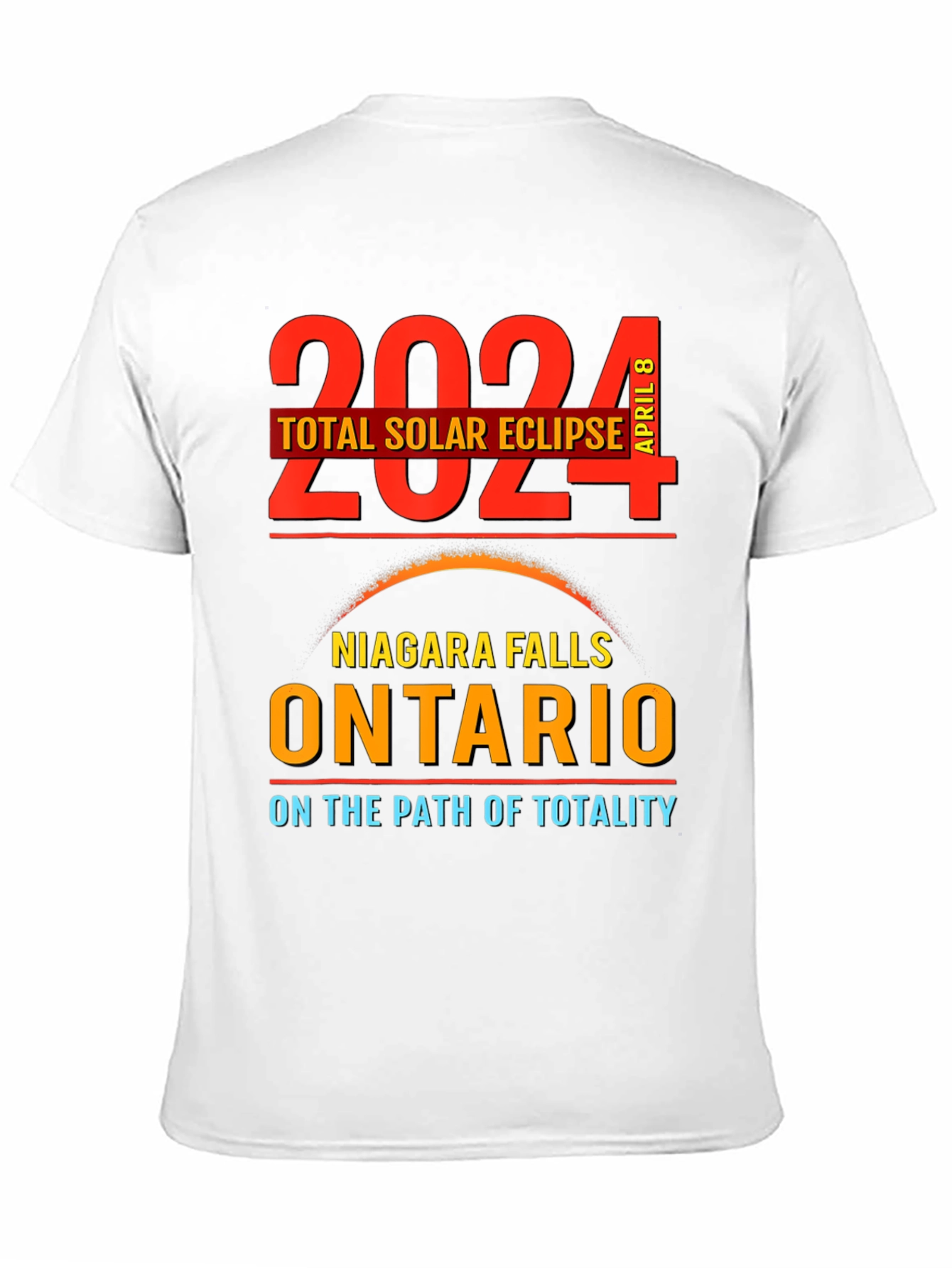 2024 Total Solar Eclipse T-Shirt Niagara Falls Ontario
