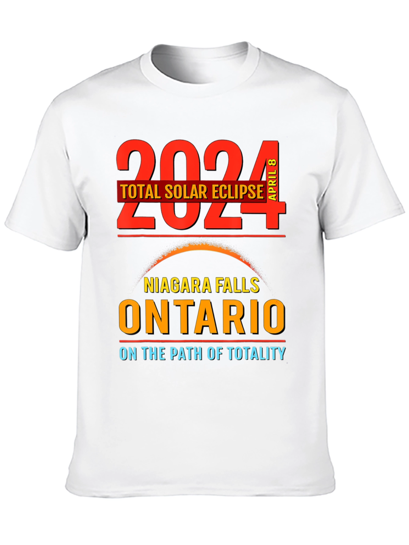2024 Total Solar Eclipse T-Shirt Niagara Falls Ontario
