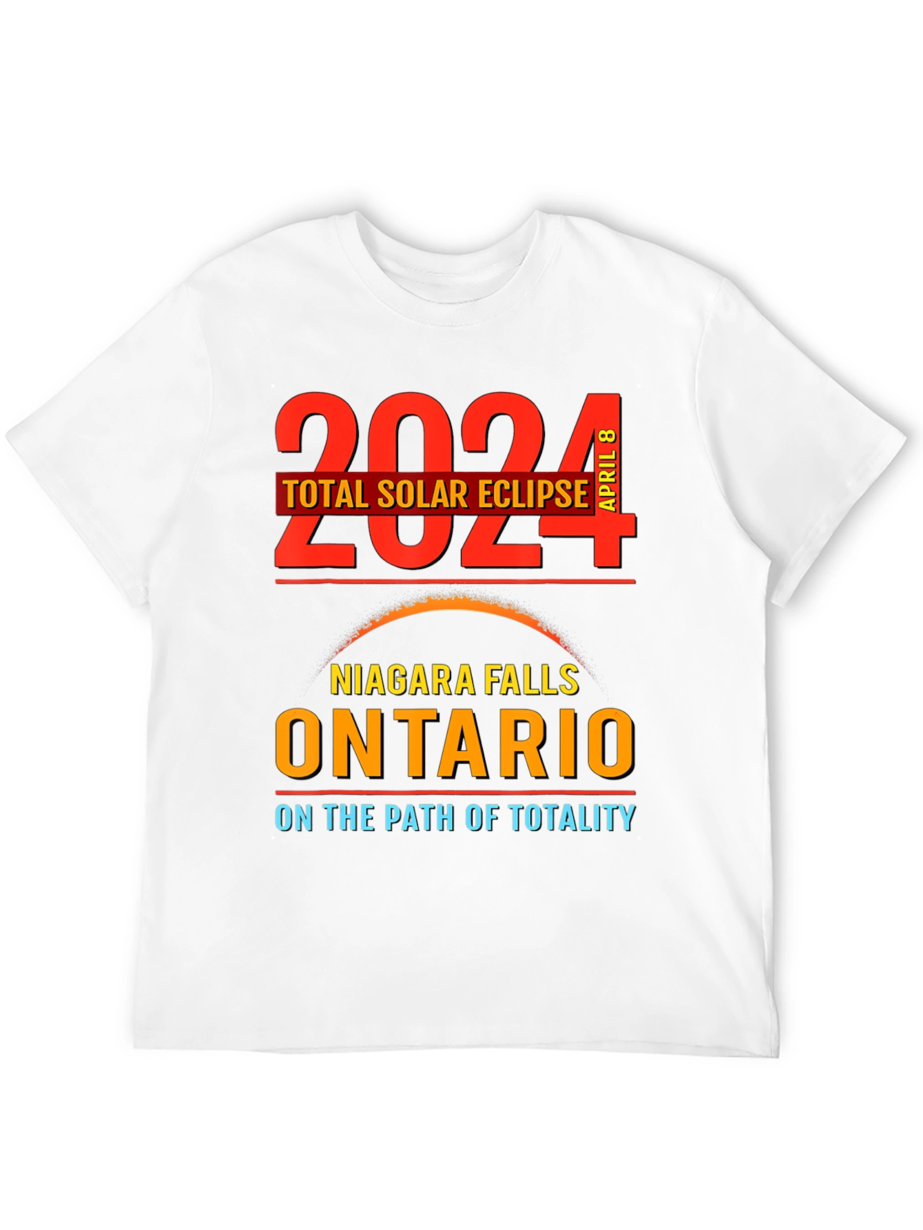 2024 Total Solar Eclipse T-Shirt Niagara Falls Ontario