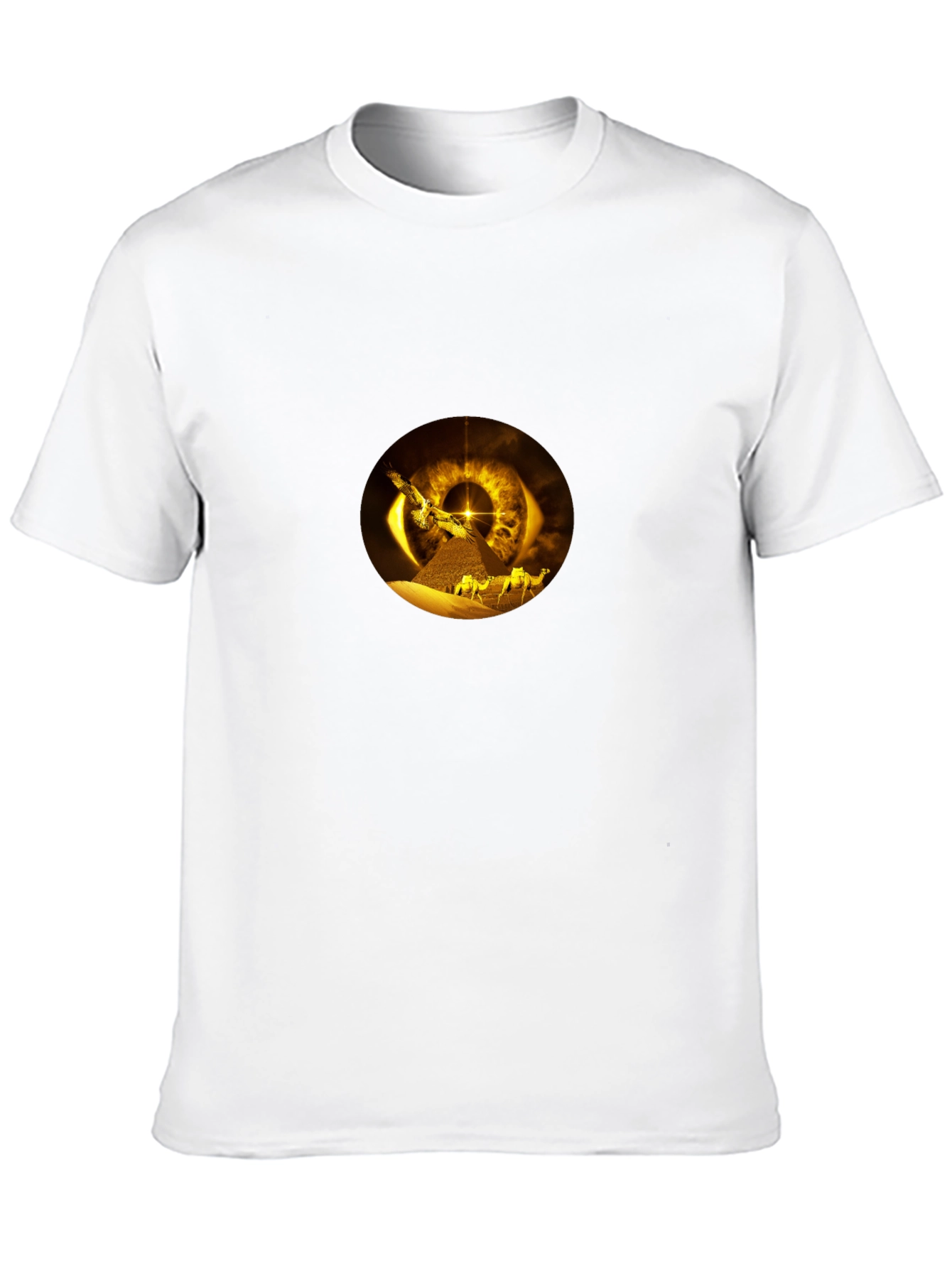 Golden Eye Pyramid Black T-Shirt