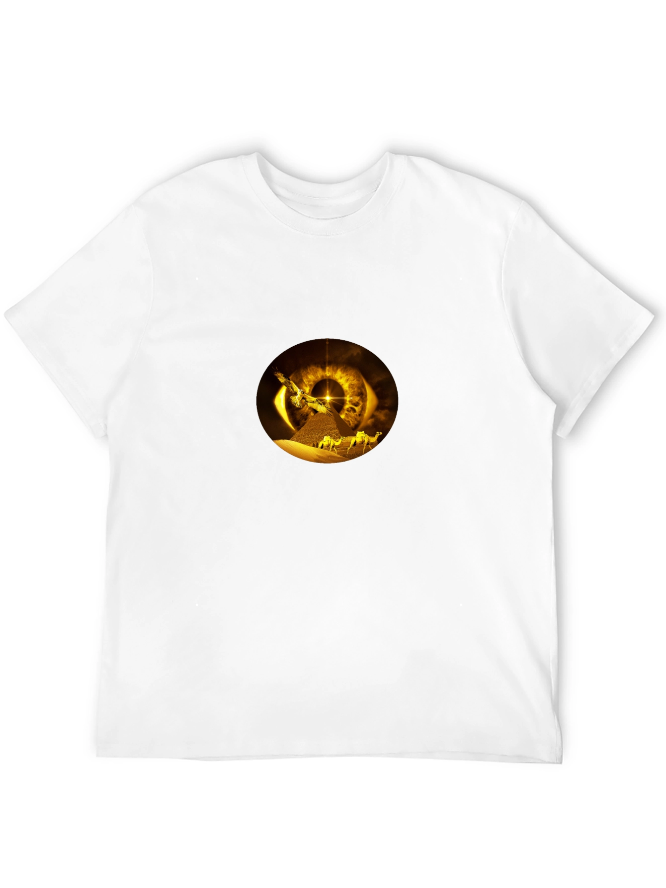 Golden Eye Pyramid Black T-Shirt