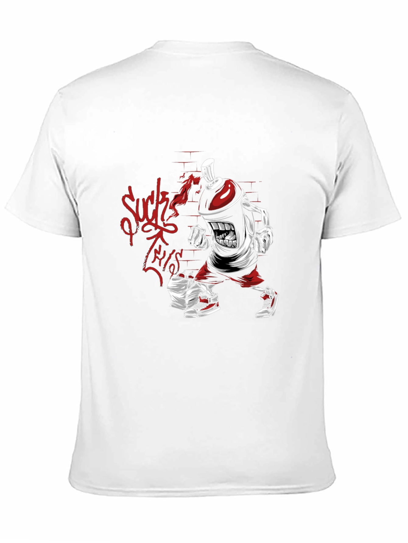 Graffiti Spray Can Cartoon T-Shirt