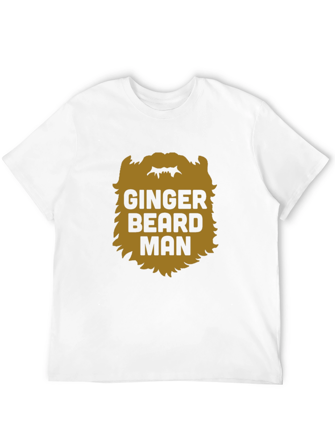 Ginger Beard Man Black T-Shirt