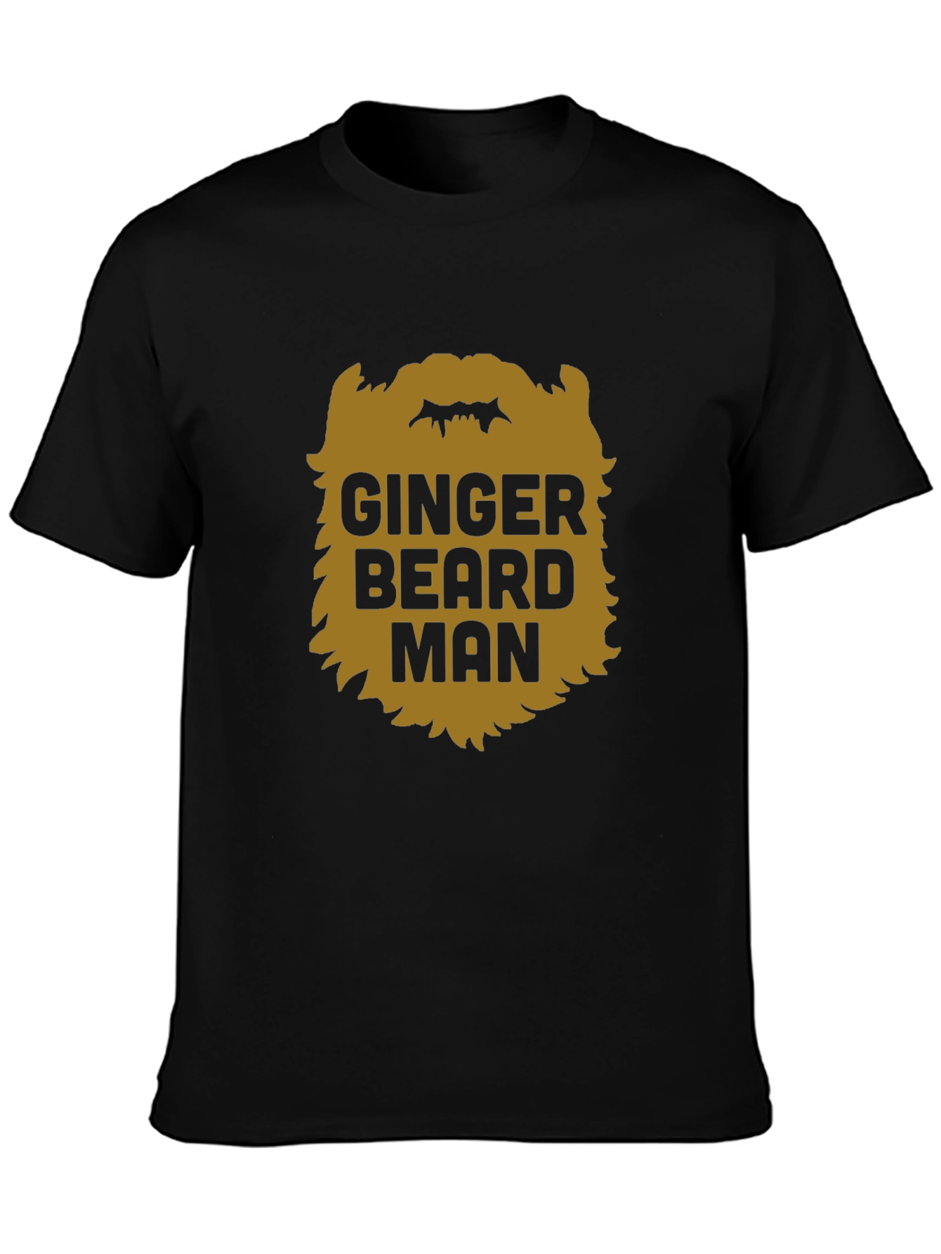 Ginger Beard Man Black T-Shirt