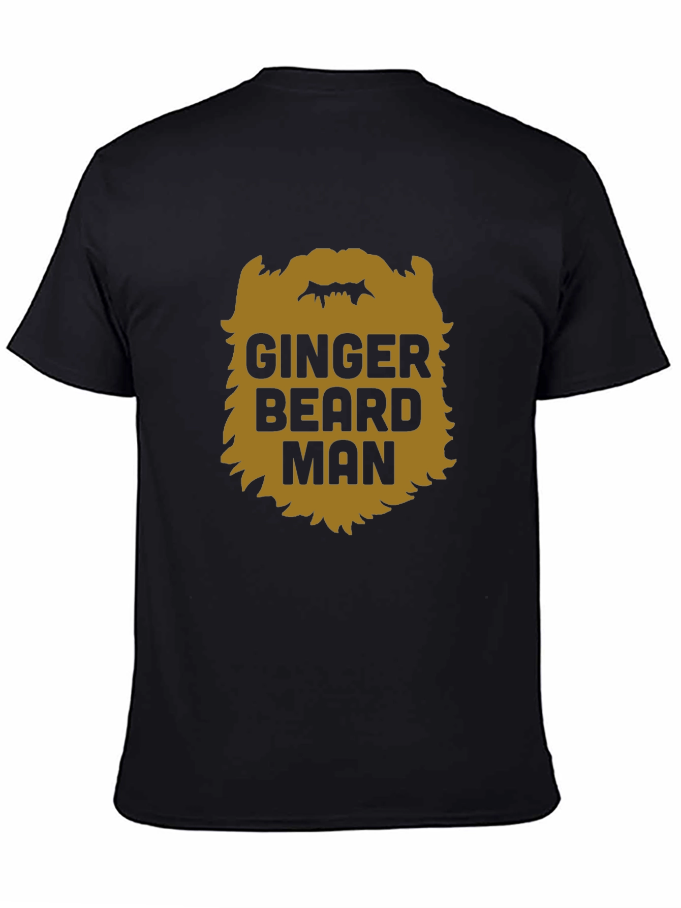 Ginger Beard Man Black T-Shirt