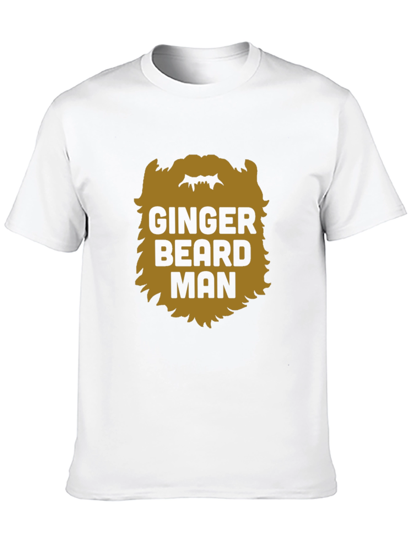 Ginger Beard Man Black T-Shirt