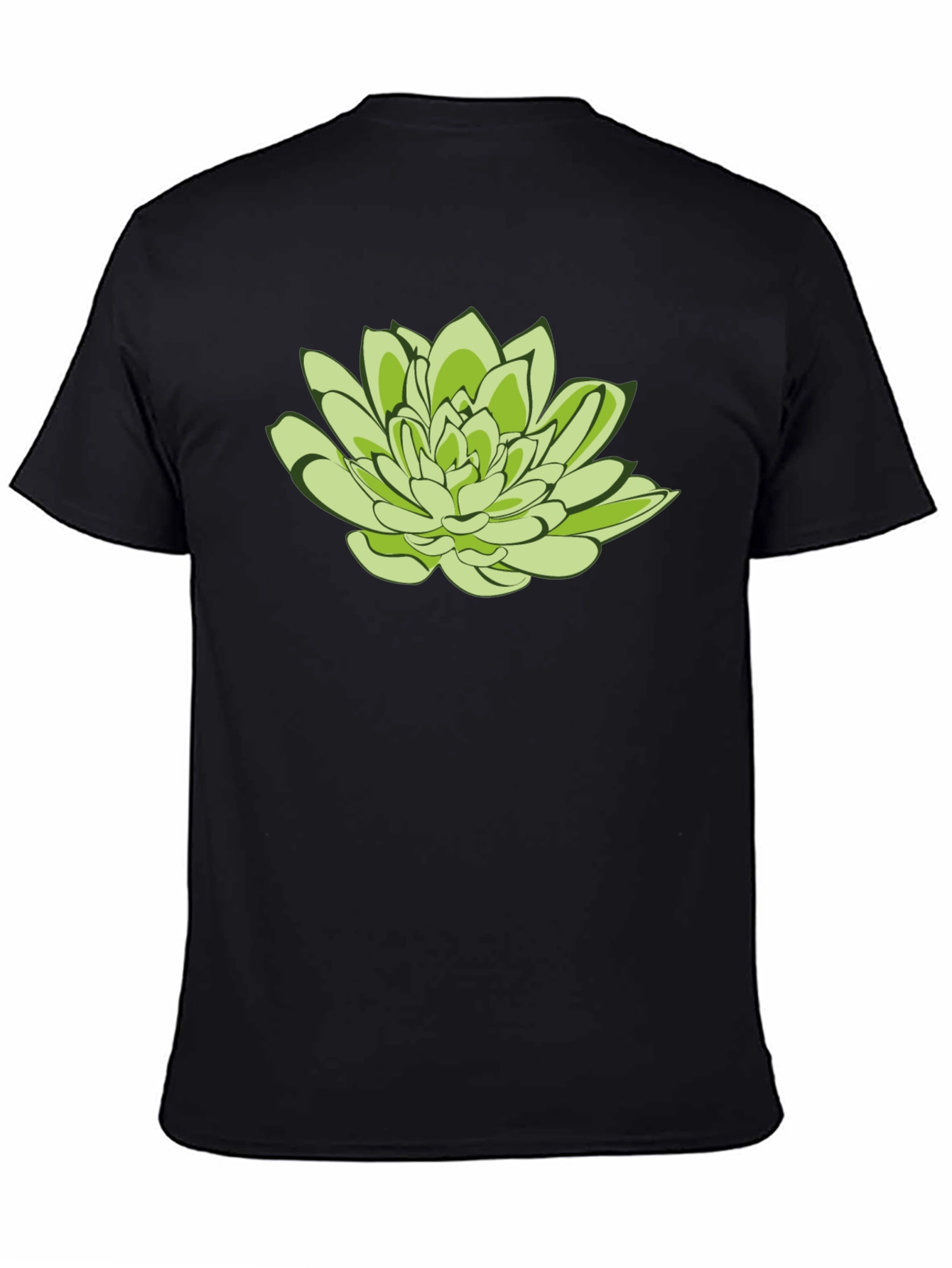 Lotus Graphic Tee - Black Cotton