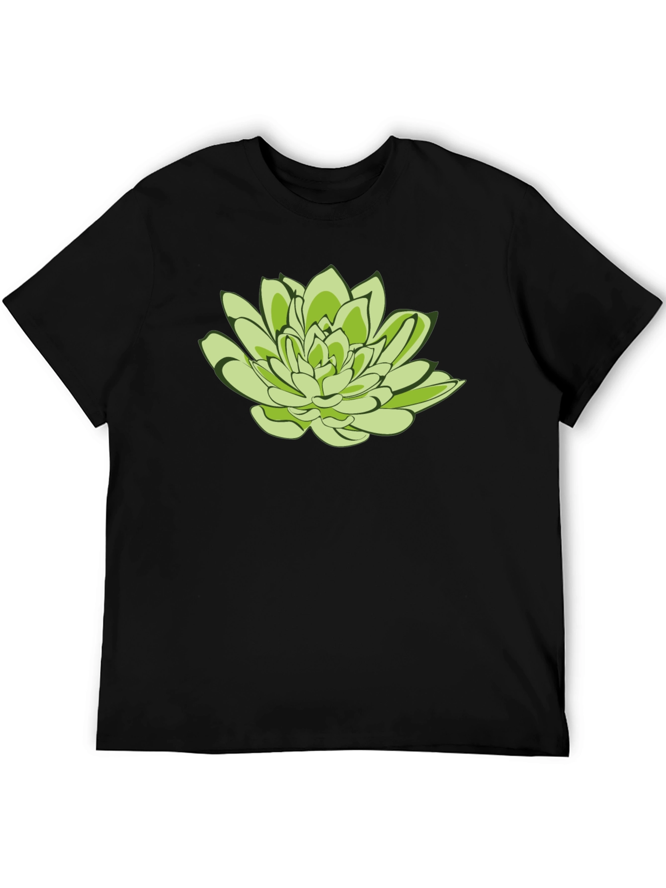 Lotus Graphic Tee - Black Cotton