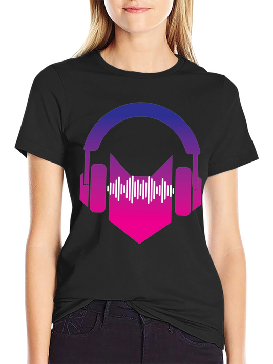 Gradient Headphones Graphic Tee - Music Lovers Apparel
