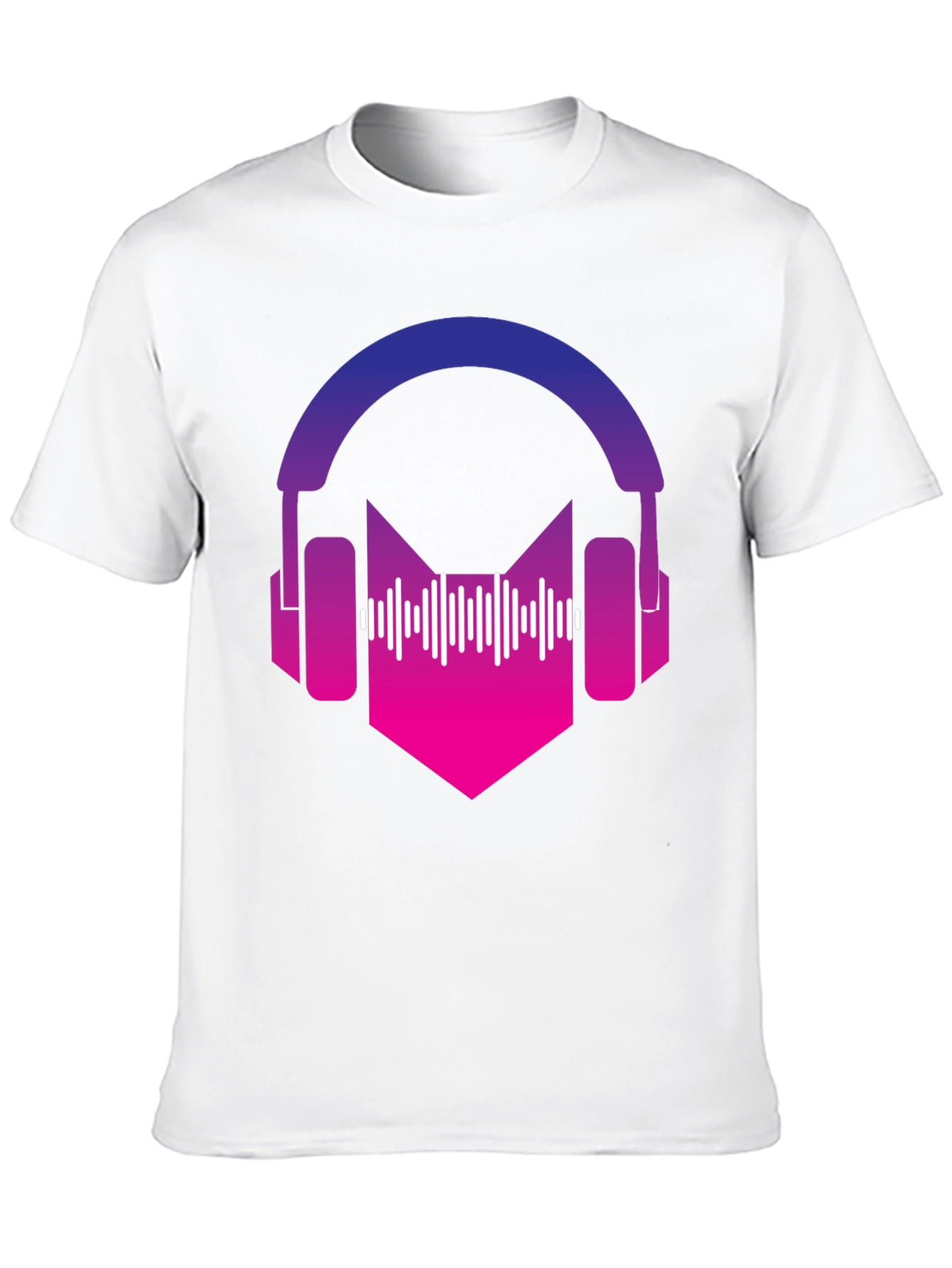 Gradient Headphones Graphic Tee - Music Lovers Apparel