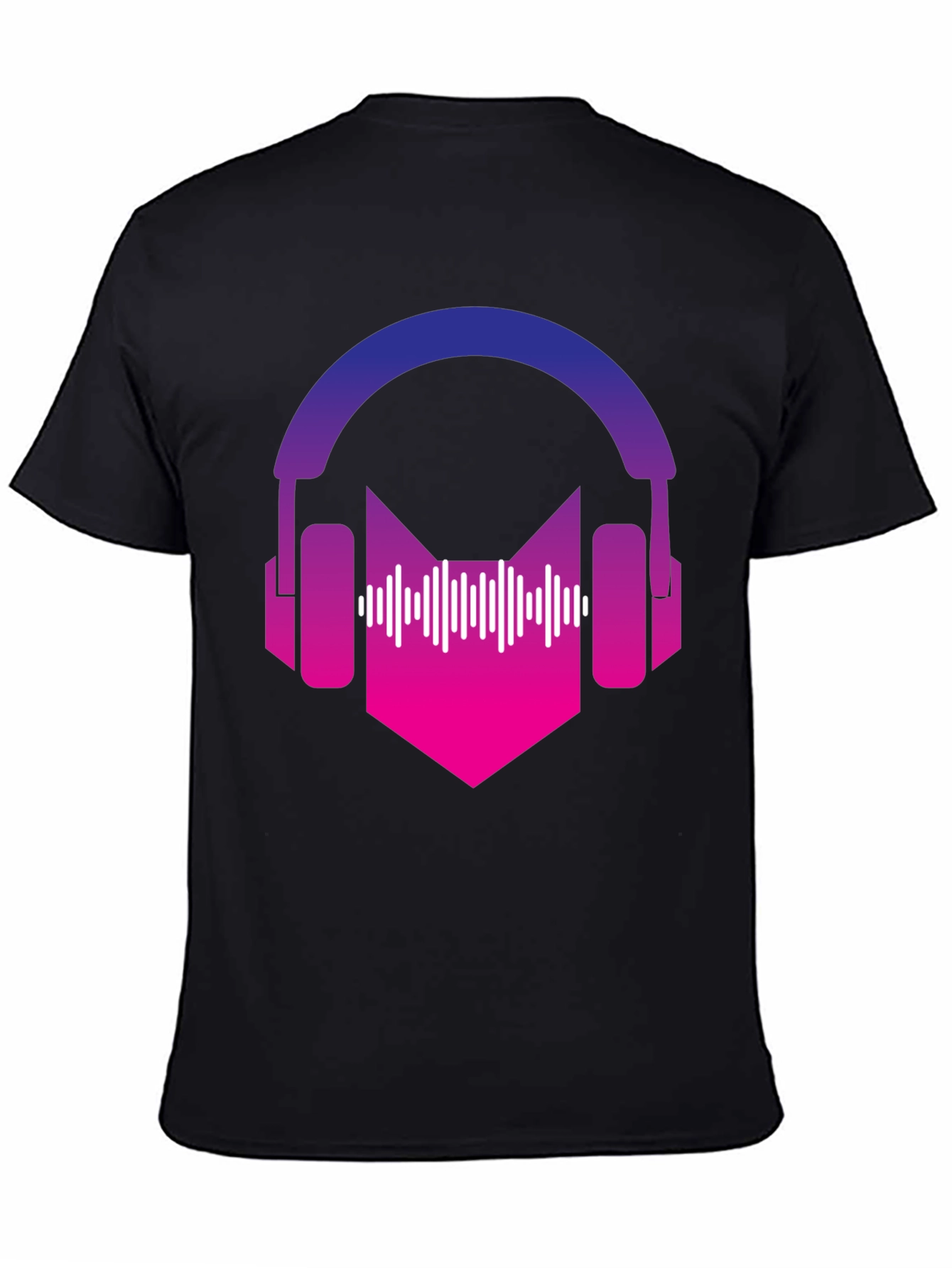 Gradient Headphones Graphic Tee - Music Lovers Apparel