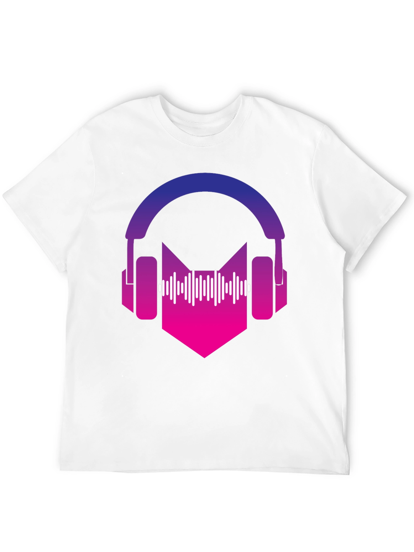 Gradient Headphones Graphic Tee - Music Lovers Apparel
