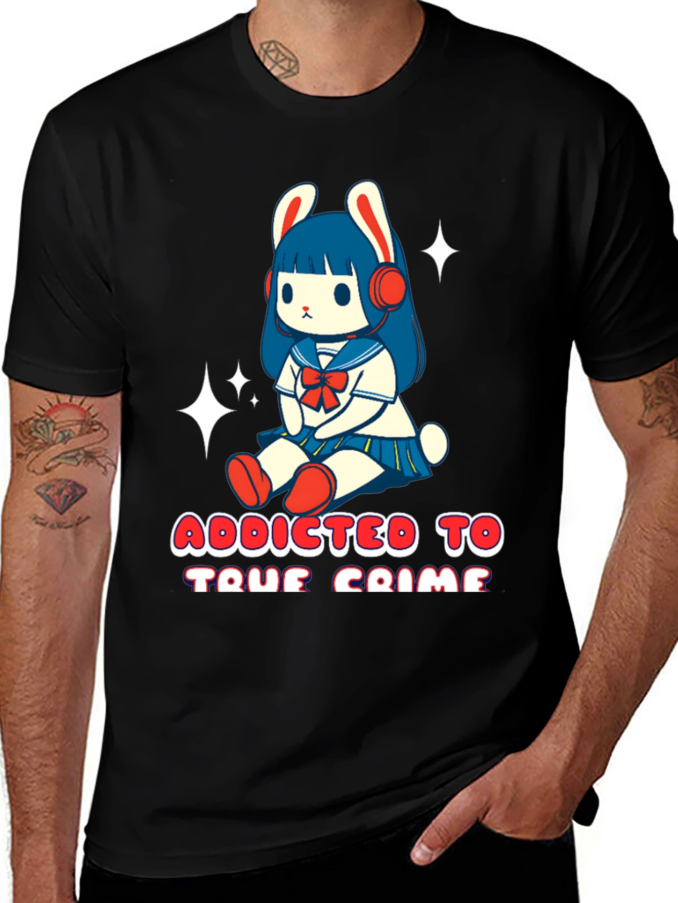 Addicted to True Crime Anime T-Shirt