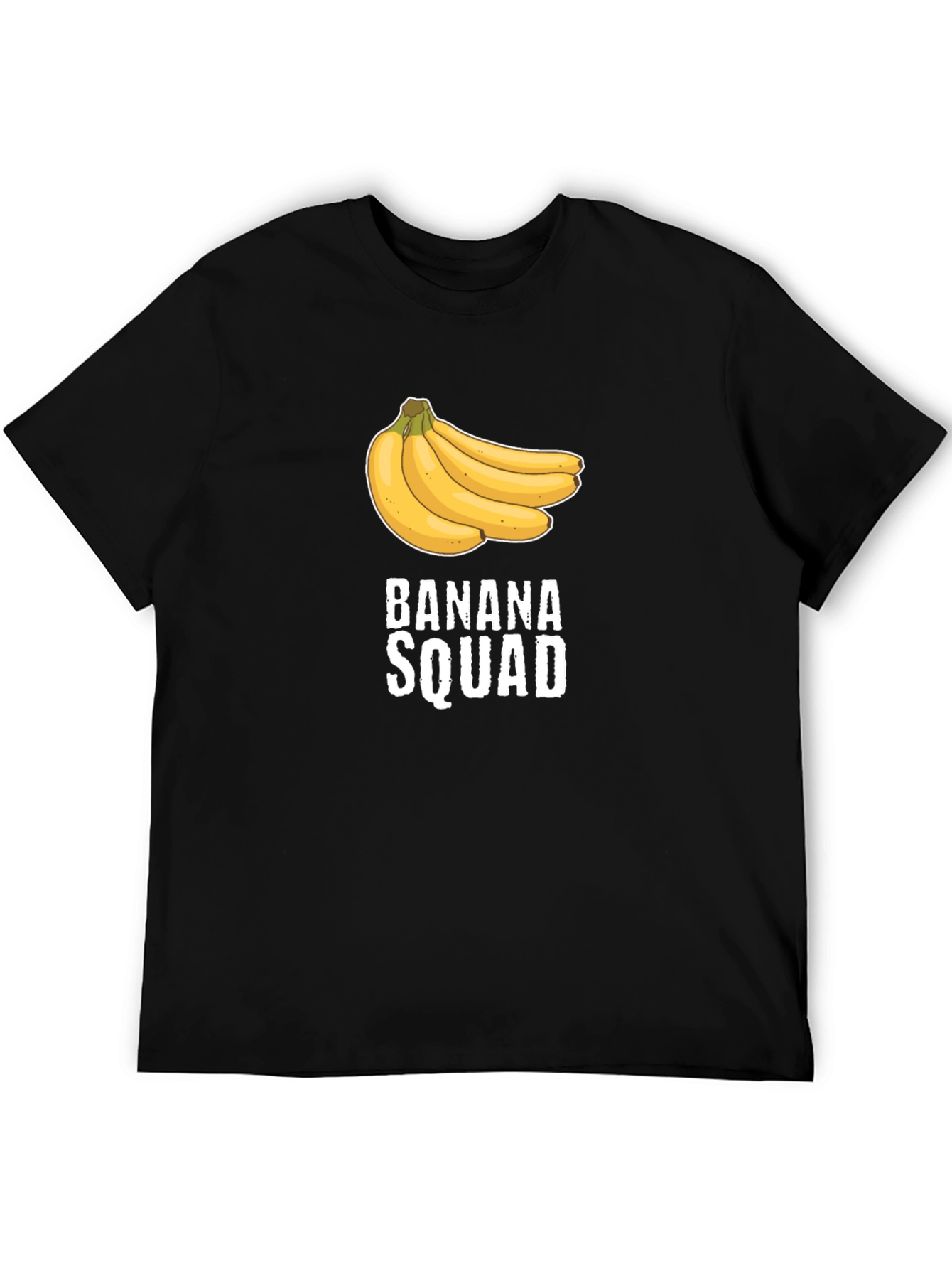 Banana Squad Graphic T-Shirt - Black Crew Neck Tee