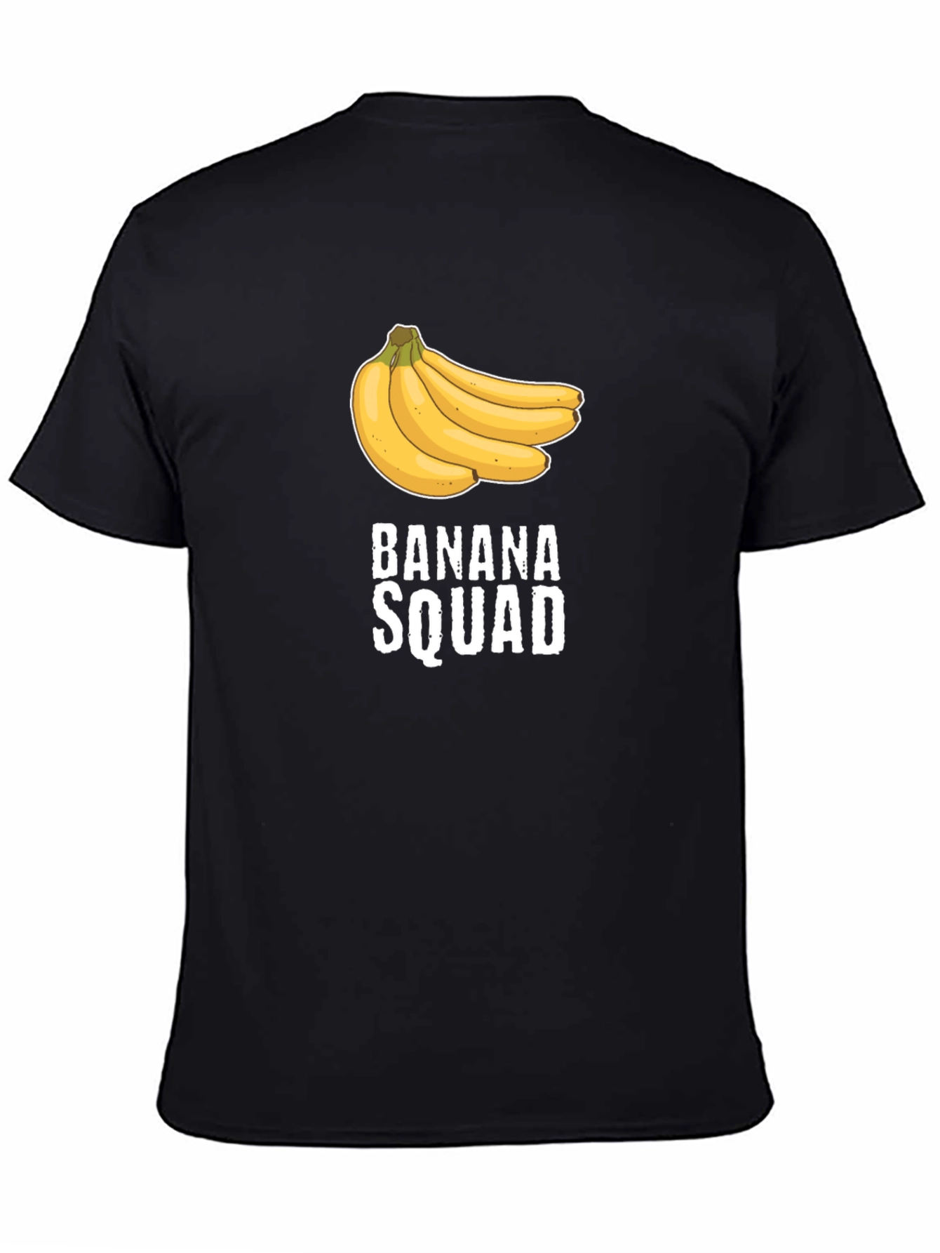 Banana Squad Graphic T-Shirt - Black Crew Neck Tee