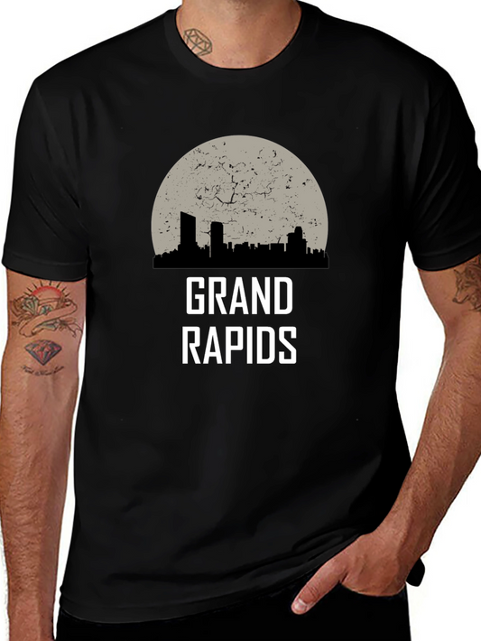 Grand Rapids Skyline Graphic Tee - Black